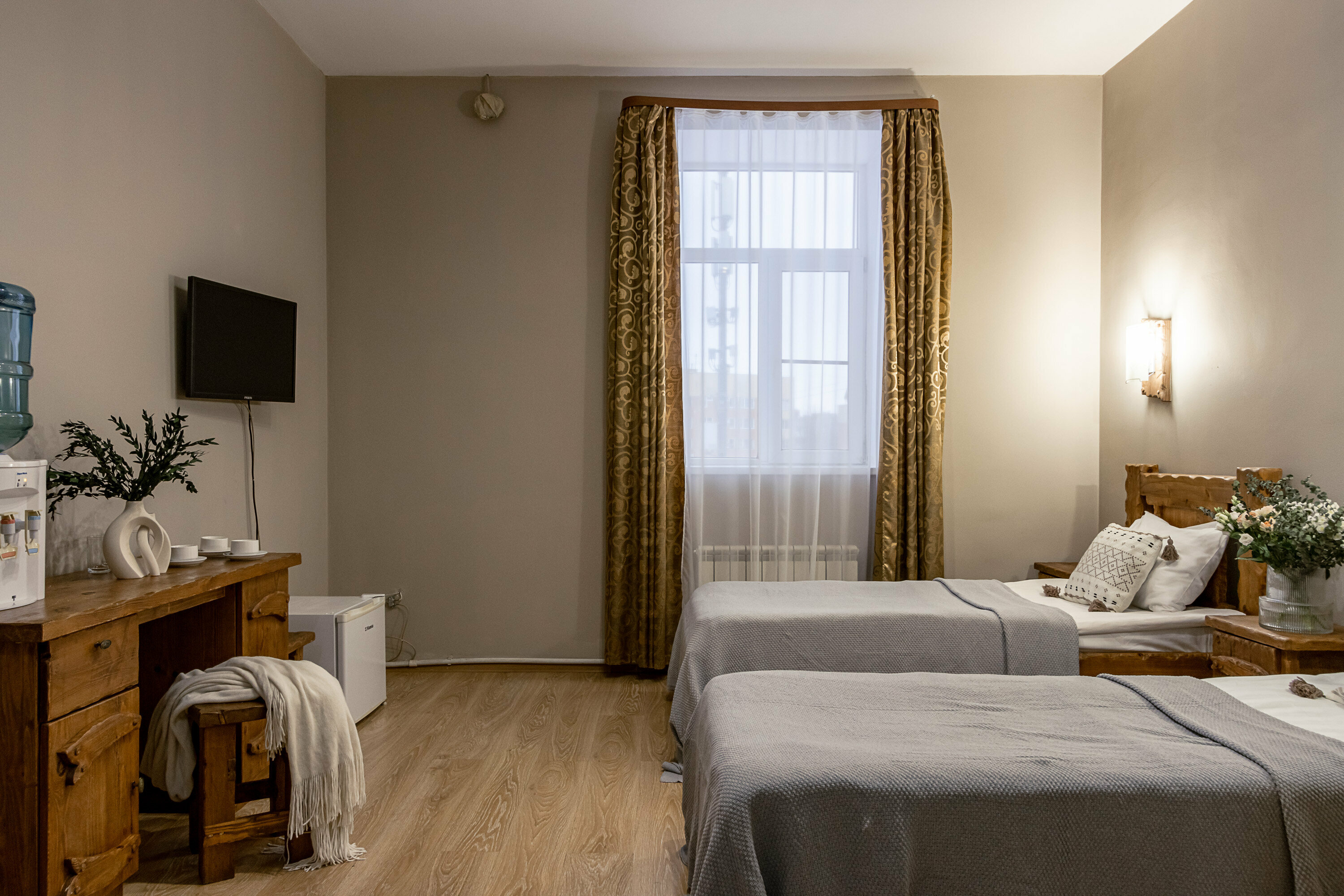 Трёхместный номер с раздельными кроватями