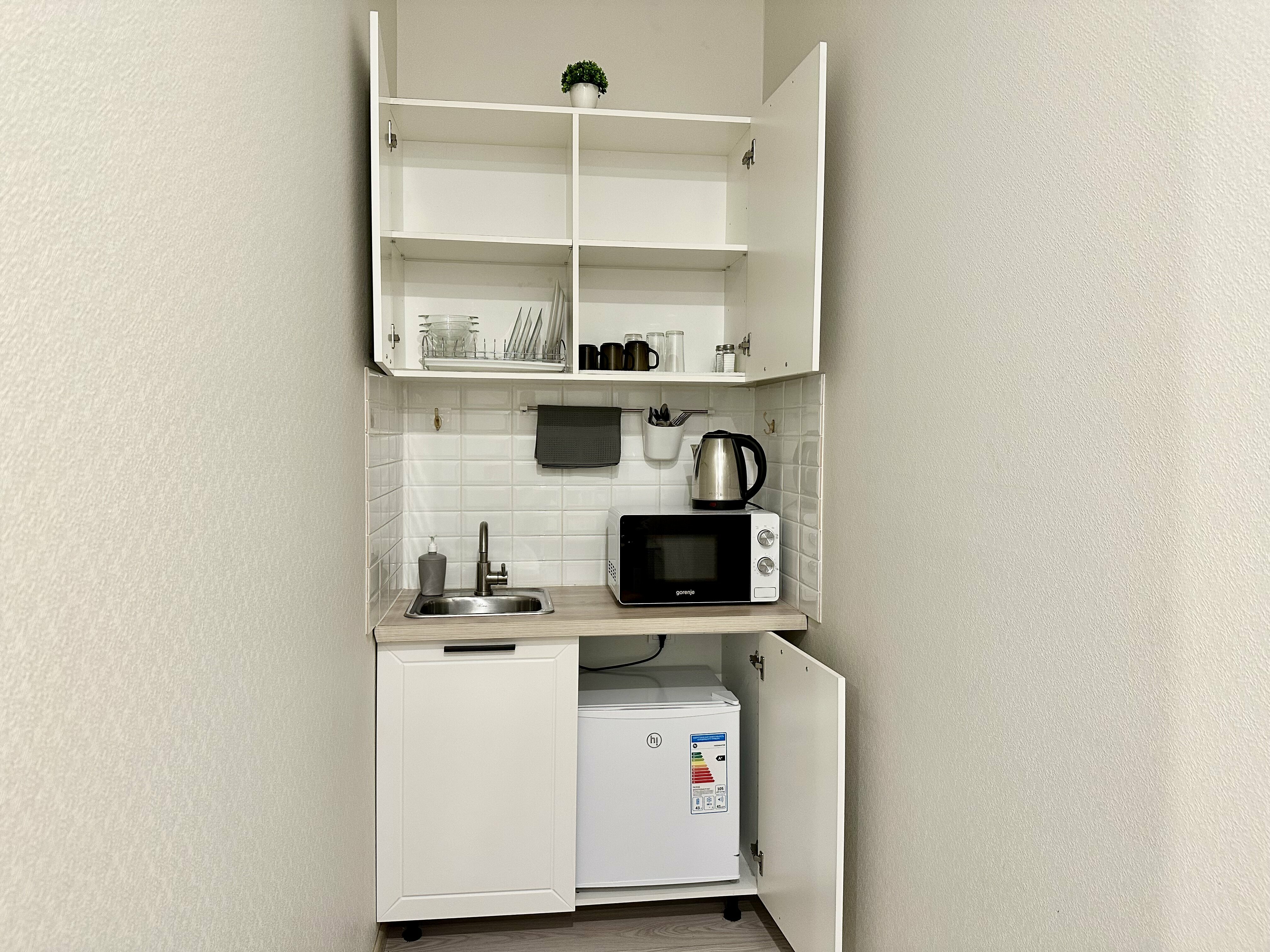 Уютная студия без окна для 2 гостей в самом центре