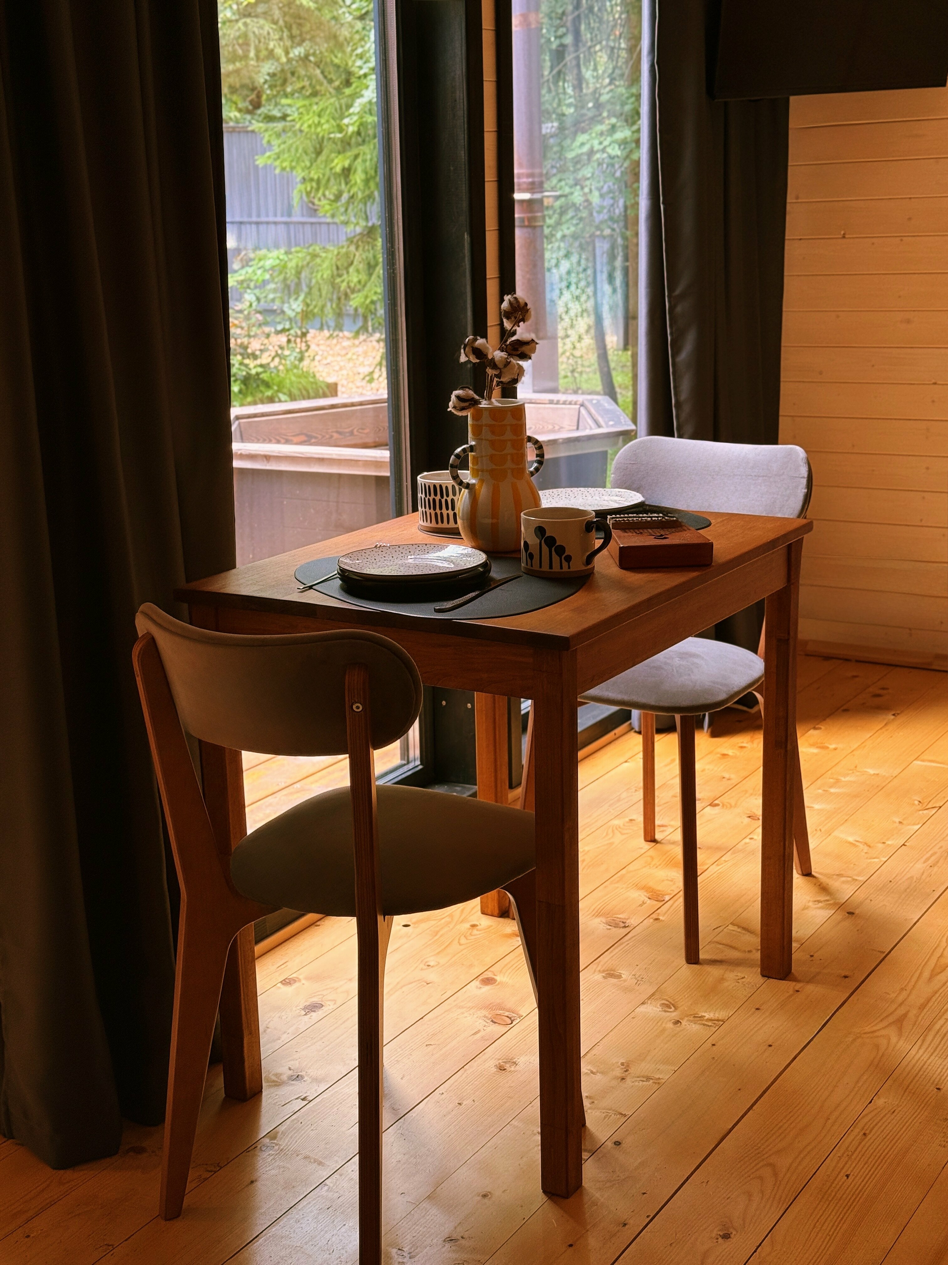 Домик на двоих с банным чаном на террасе