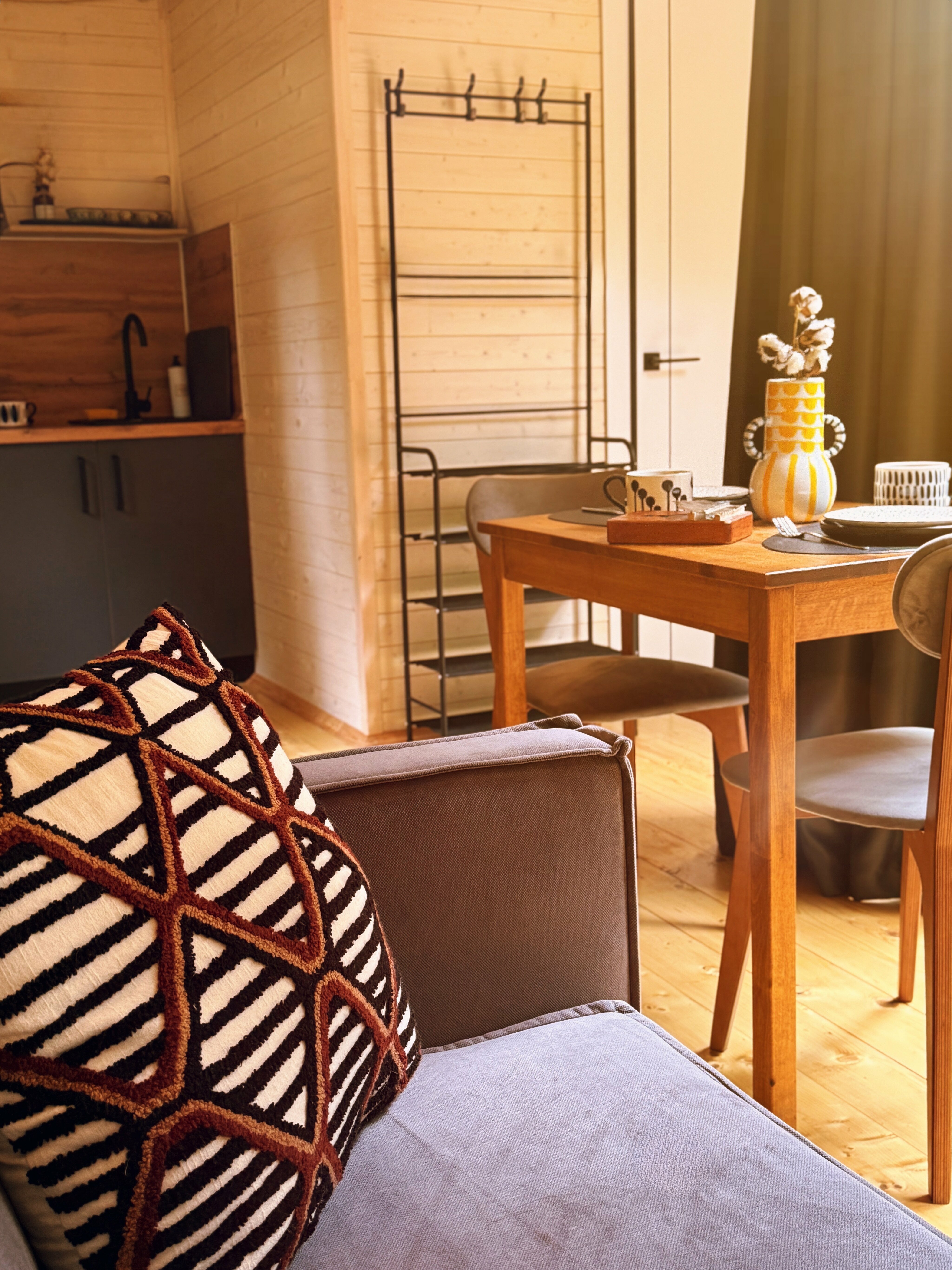 Домик на двоих с банным чаном на террасе