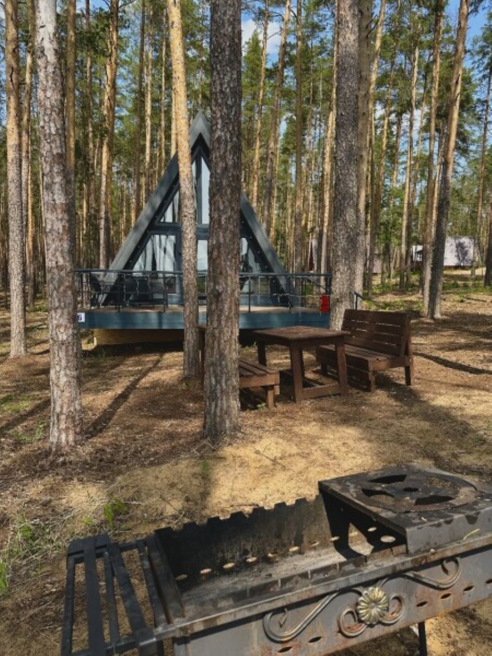 А-фрейм (с видом на лес)