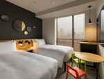 Номер с 2 односпальными кроватями, для некурящих в Granbell Hotel Osaka