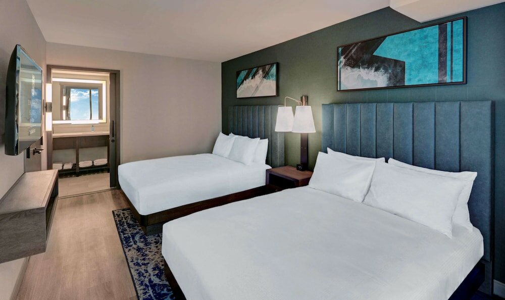 Suite, 2 Queen Beds, Accessible (Two Room, Hearing)