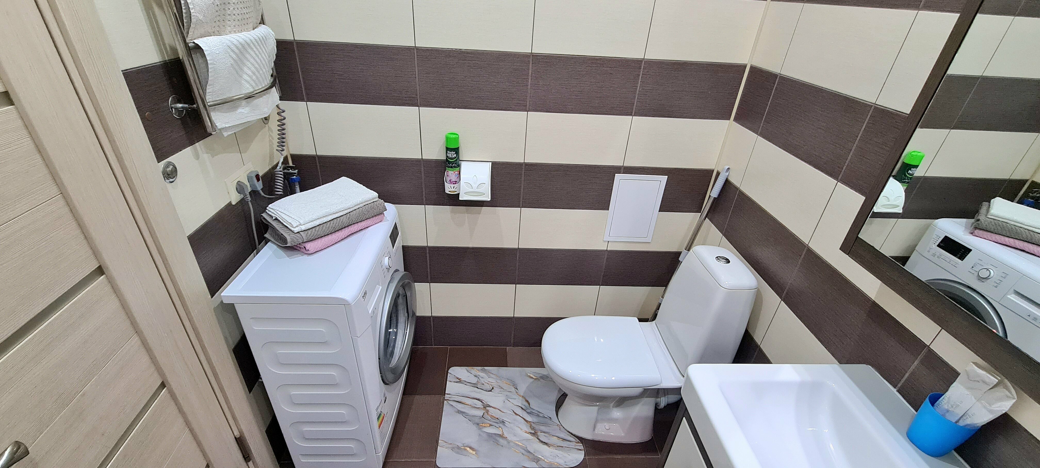 Апартаменты  с кухней с балконом с видом на море и Парк Победы