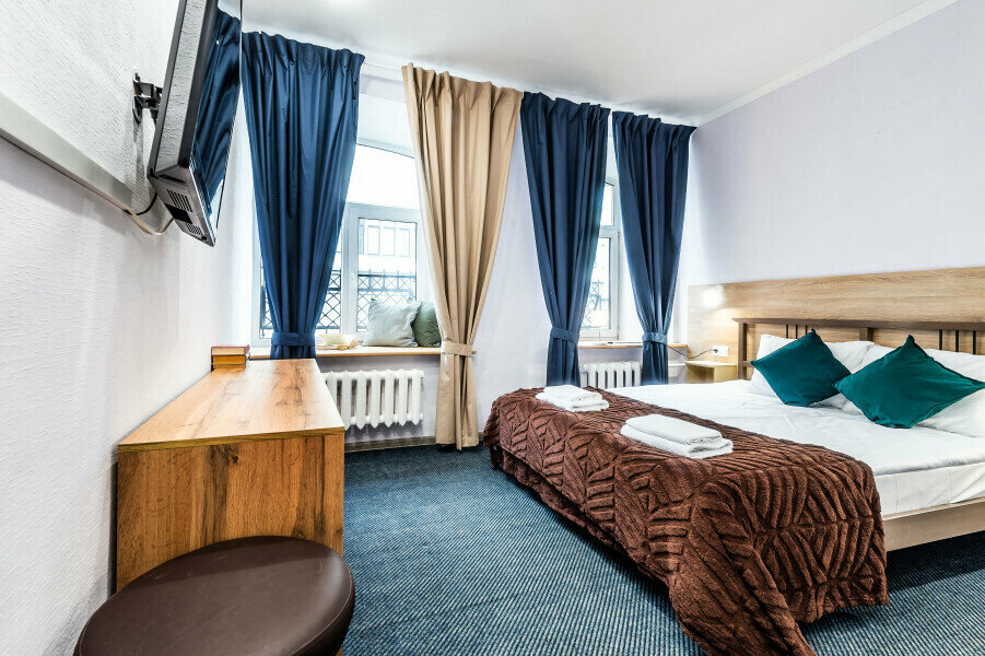 Двухместная комната "Комфорт" с 1 двуспальной кроватью и с собственной ванной комнатой