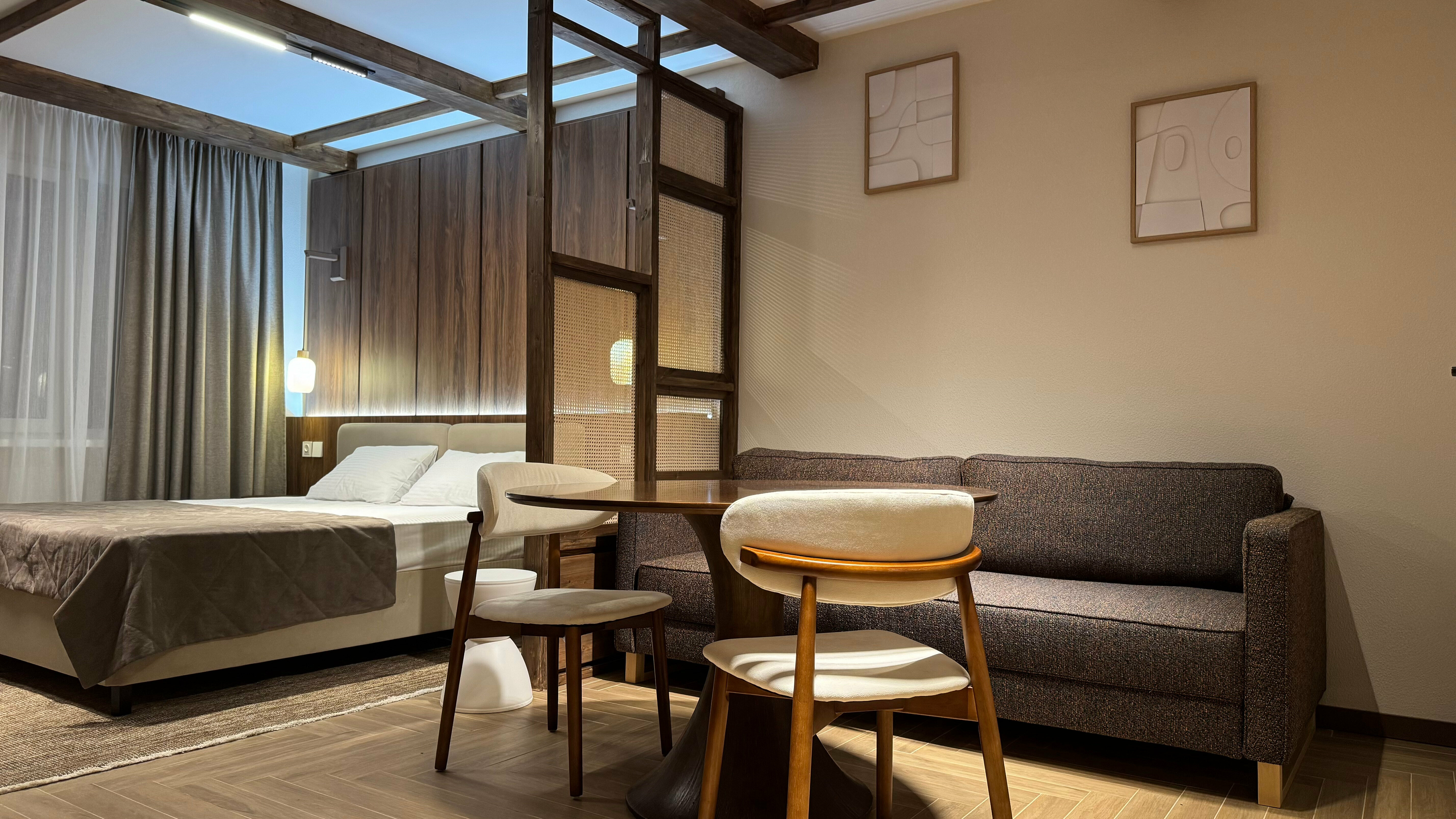 Студия премиум с кухней и зоной барбекю