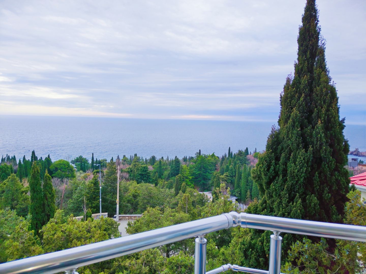 Двухместный номер с 1 кроватью и балконом, вид на море