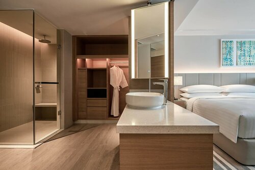 Номер, 2 двуспальные кровати, для некурящих в Kota Kinabalu Marriott Hotel