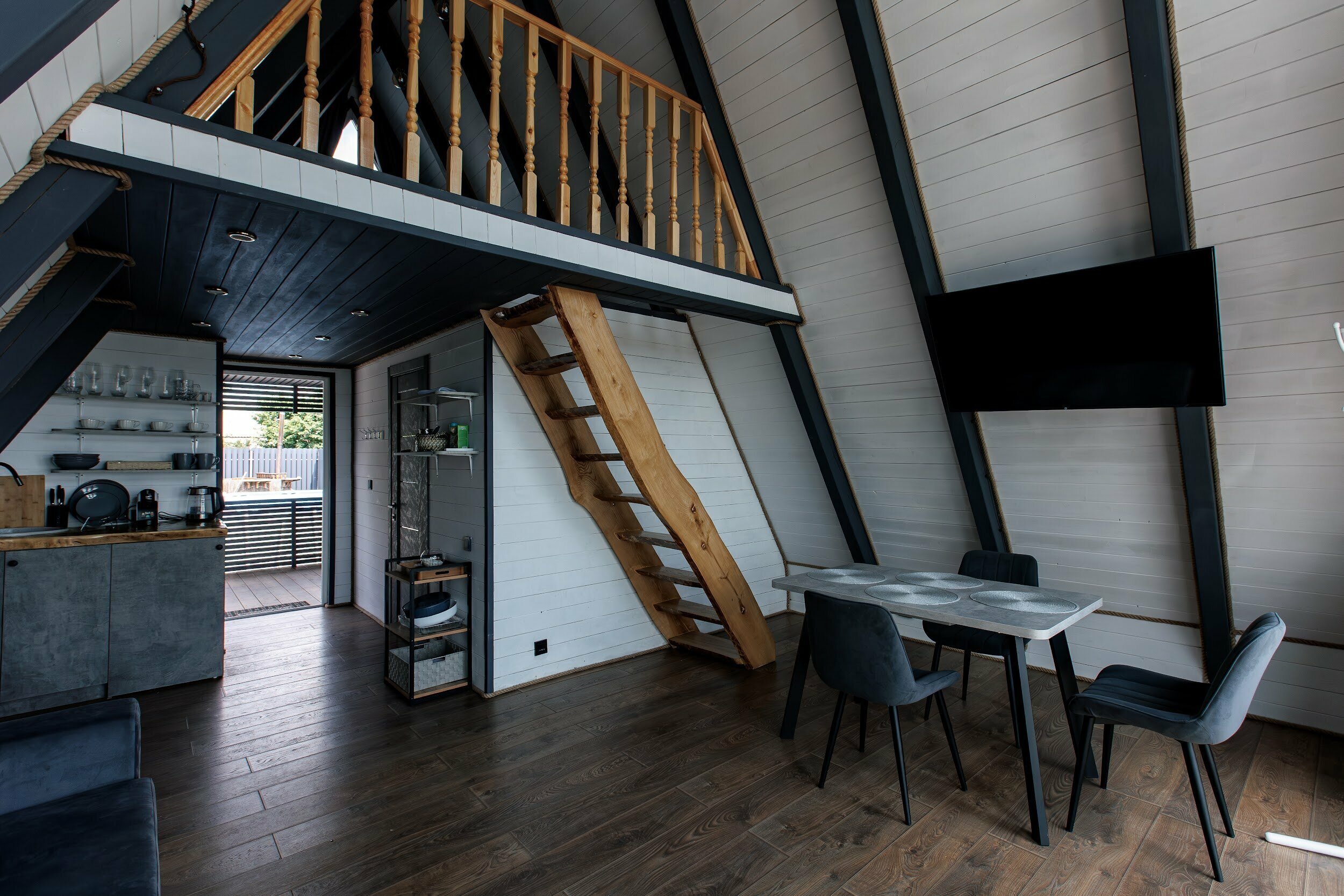 A-фрейм с купелью фурако