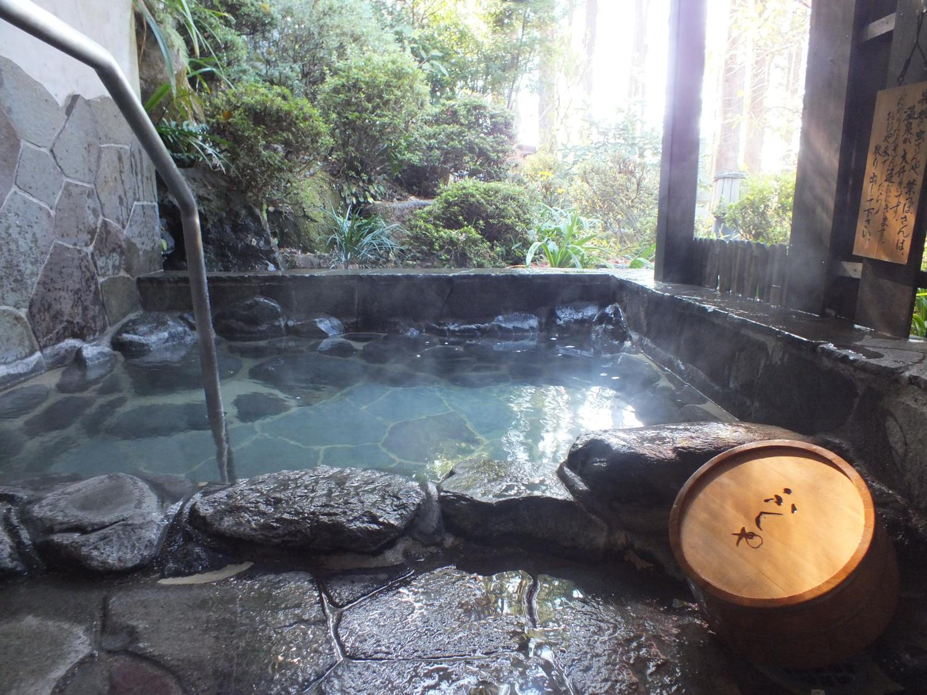 Room Selected at Check-In with Open-Air Bath