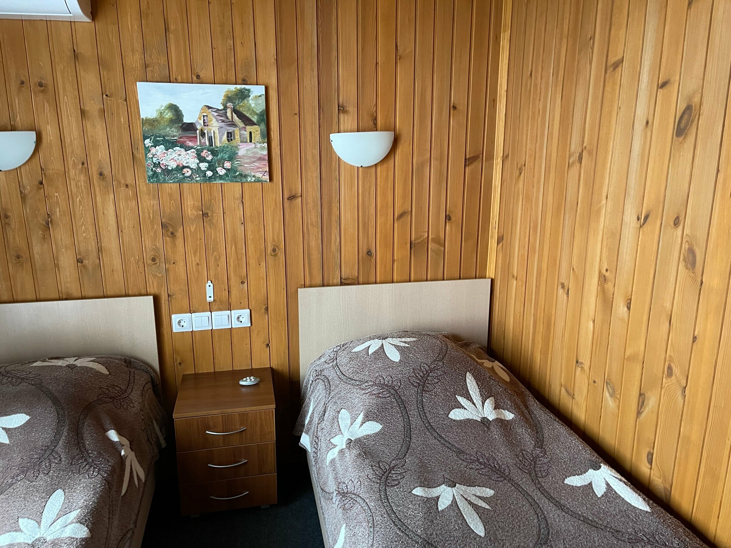 Двухместный номер с 2 отдельными кроватями, вид на озеро