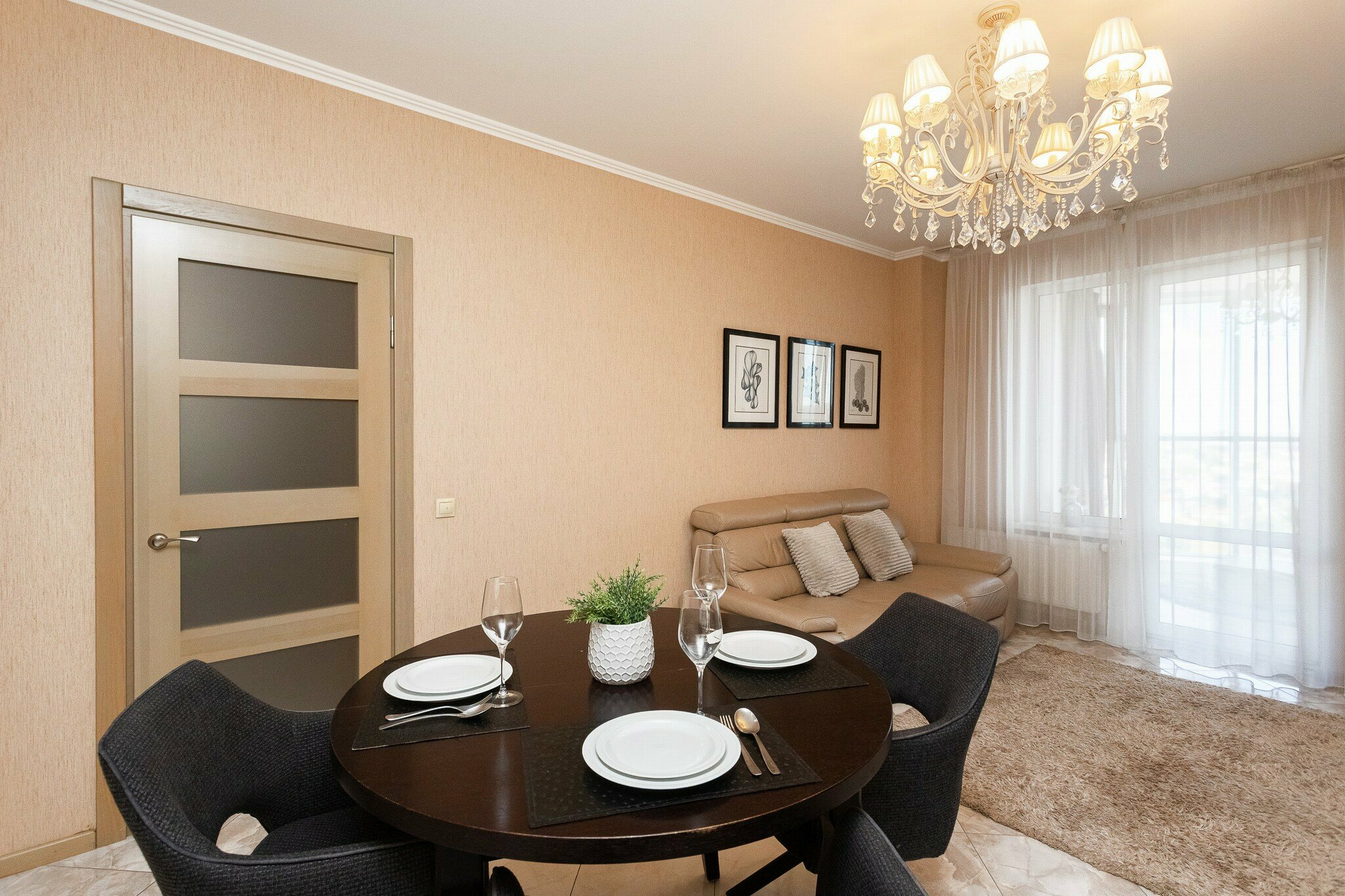 Апартаменты 1к №104, 15 этаж из 21, 57 м2