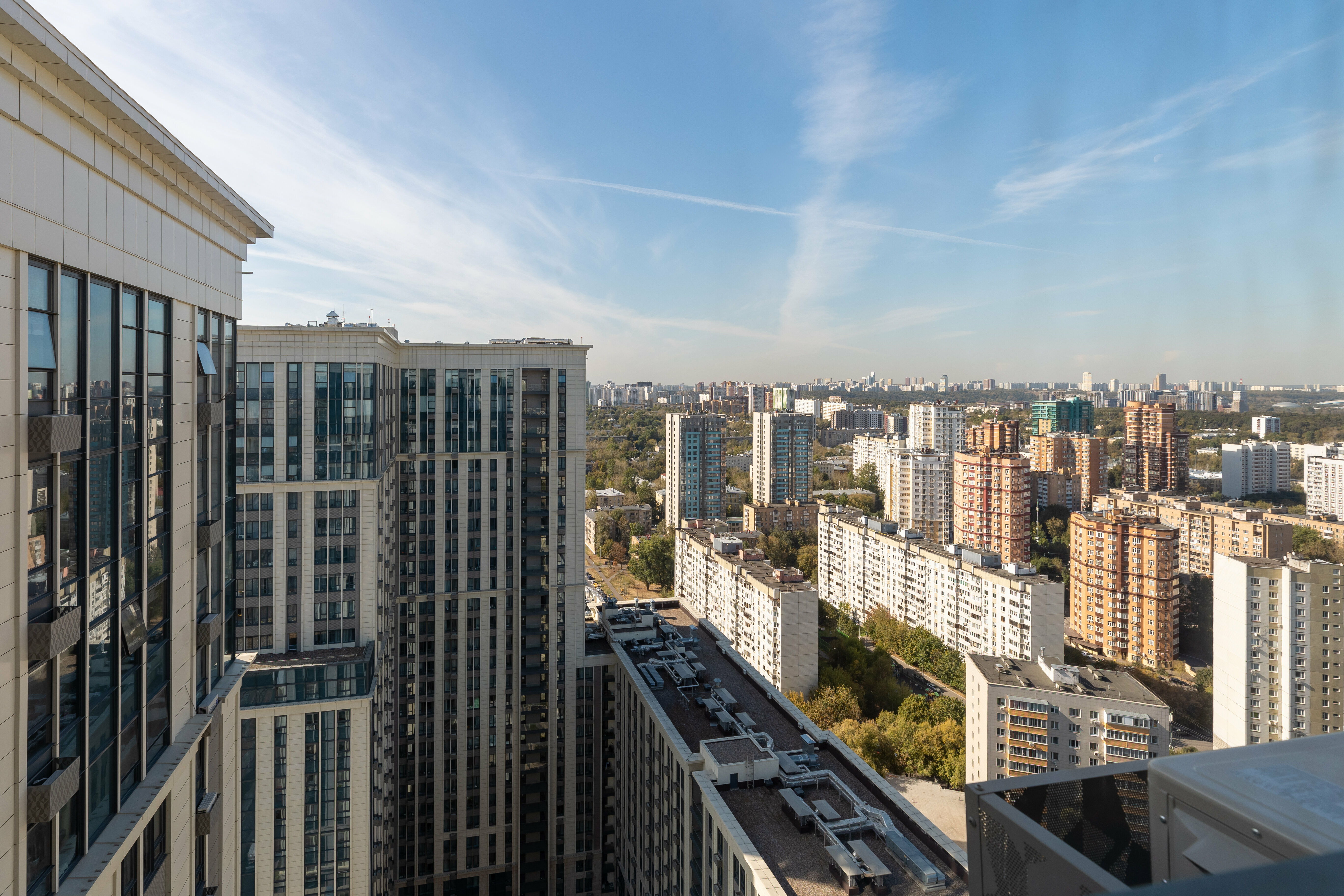 Двухуровневый апартамент для 2-4 гостей с великолепным видом на Москву