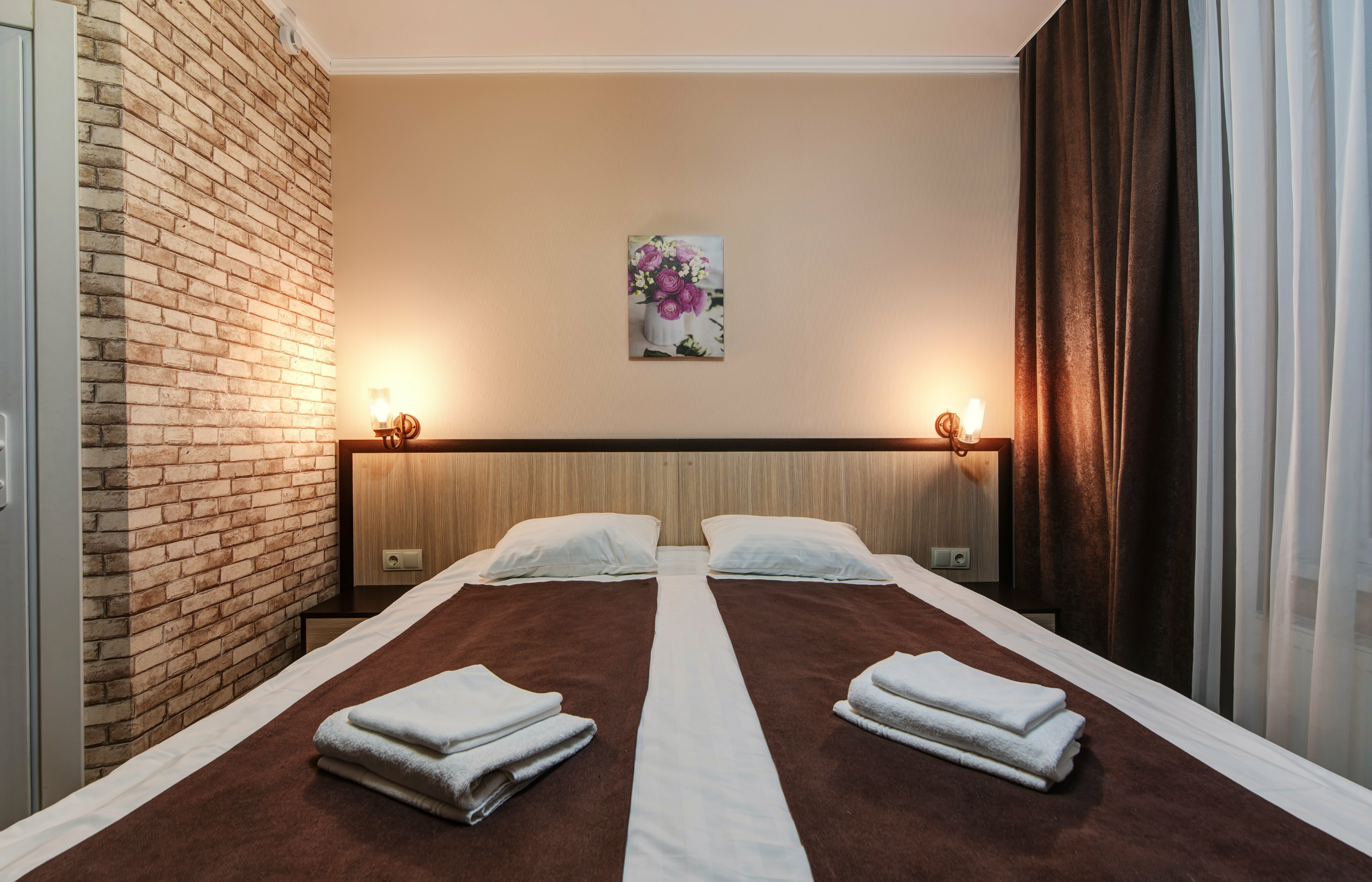 Двухместный номер с 1 кроватью или 2 отдельными кроватями и балконом