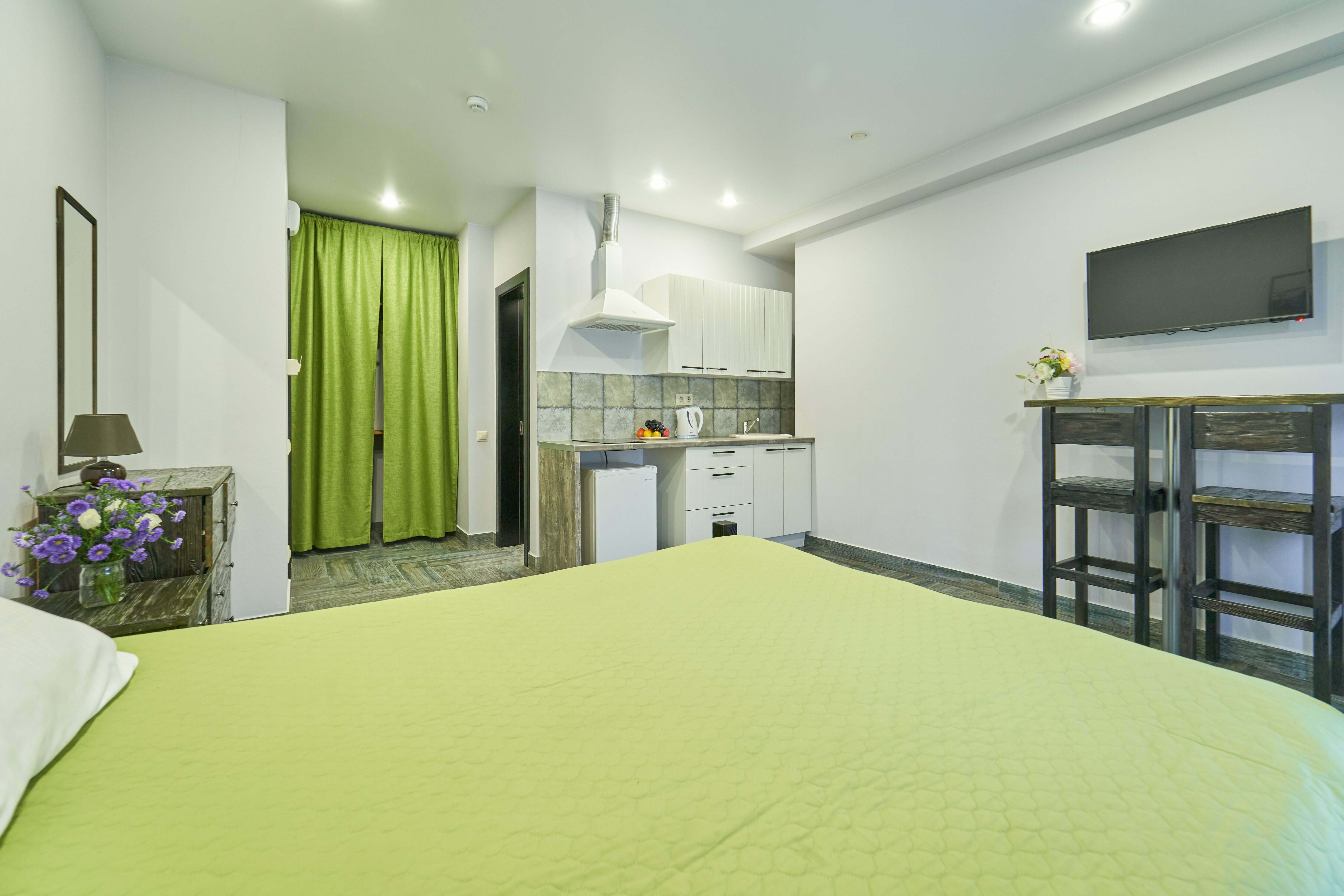 Двухместный номер с 1 кроватью и балконом