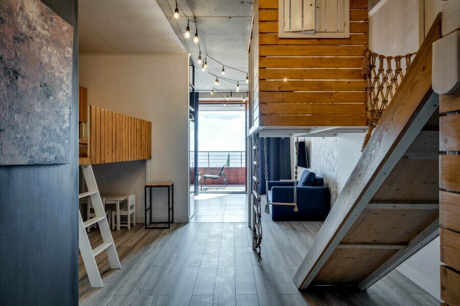 64 Апартаменты  в стиле Лофт  , детской игровой