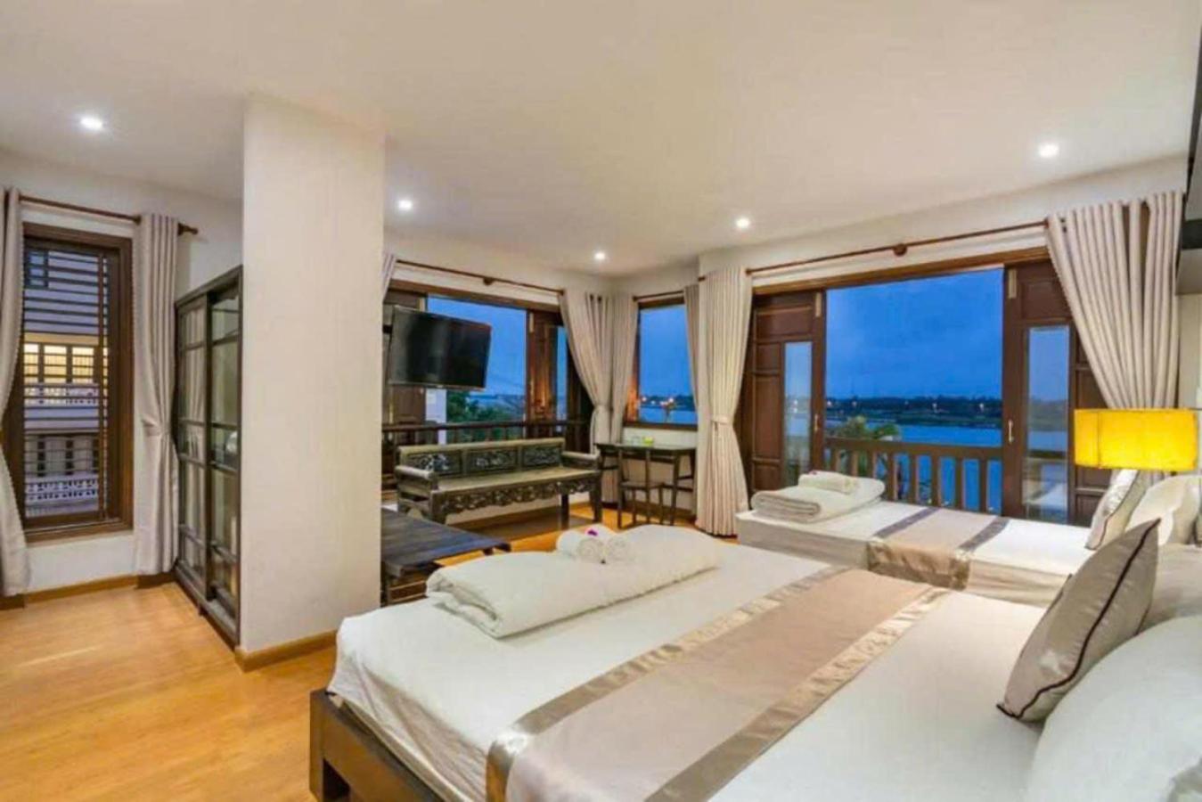 Deluxe Family Room with Balcony and River View