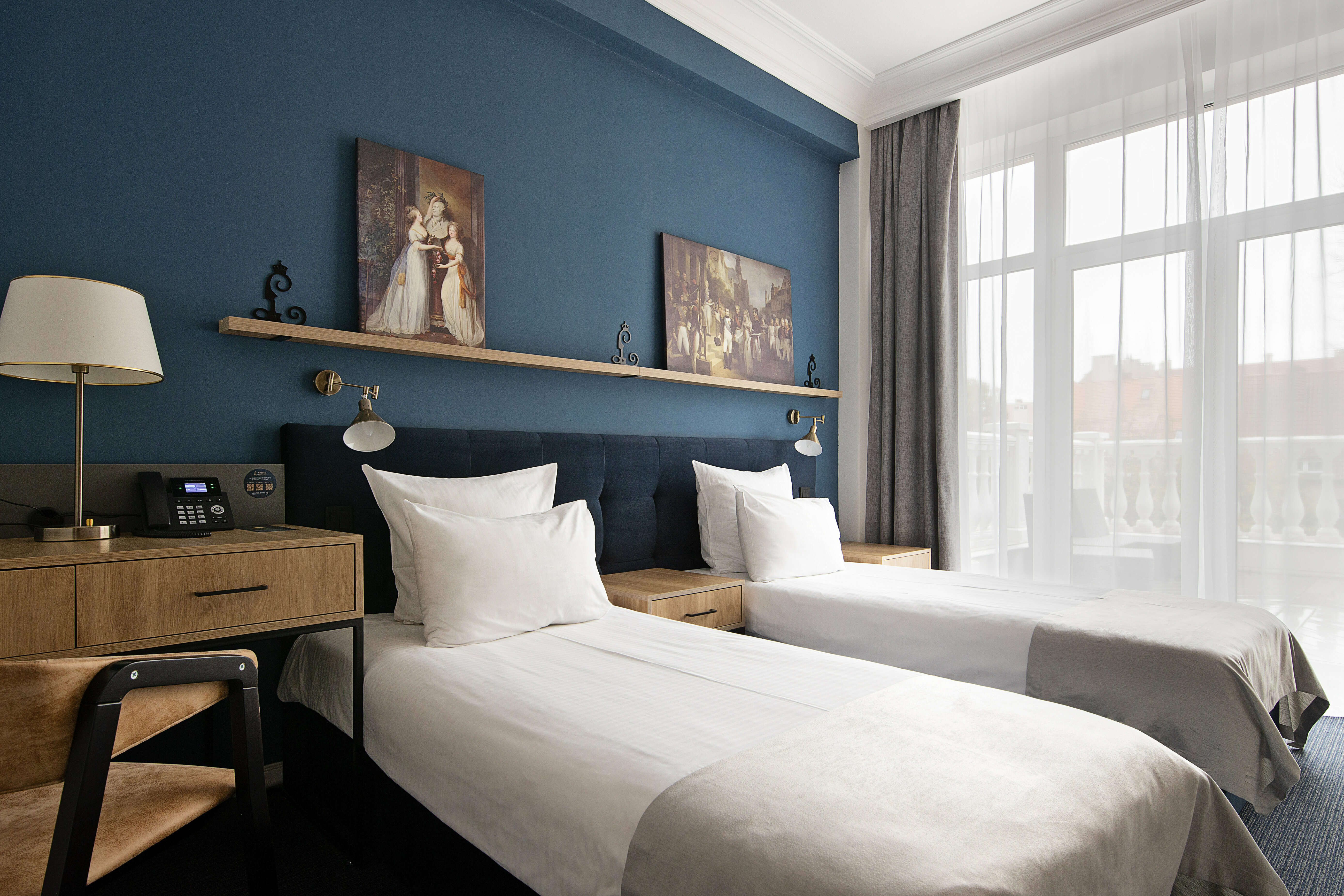 Стандартный номер с видом на город, террасой и двумя отдельными кроватями