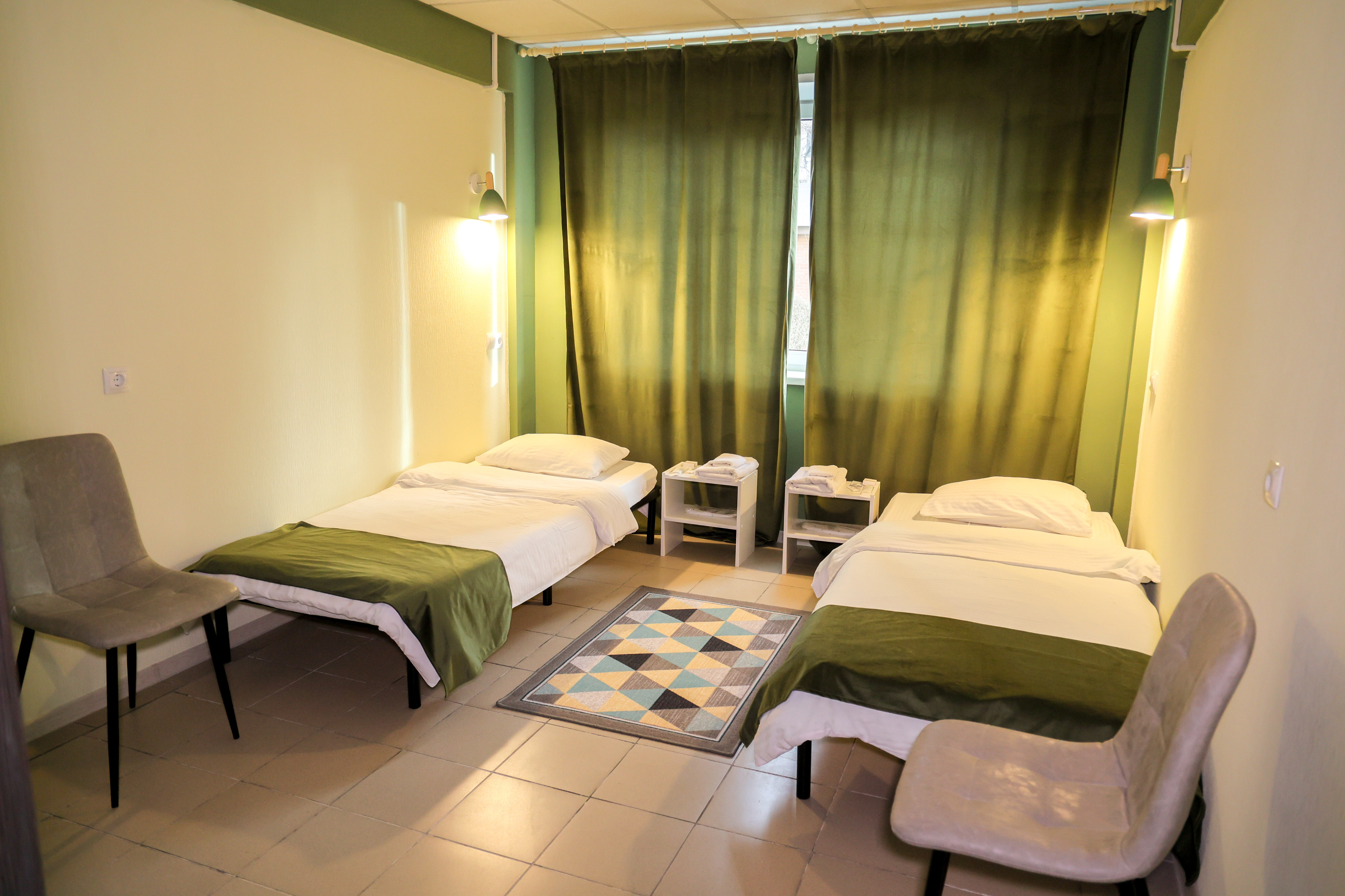 Двухместный номер с 2 отдельными кроватями, вид на город