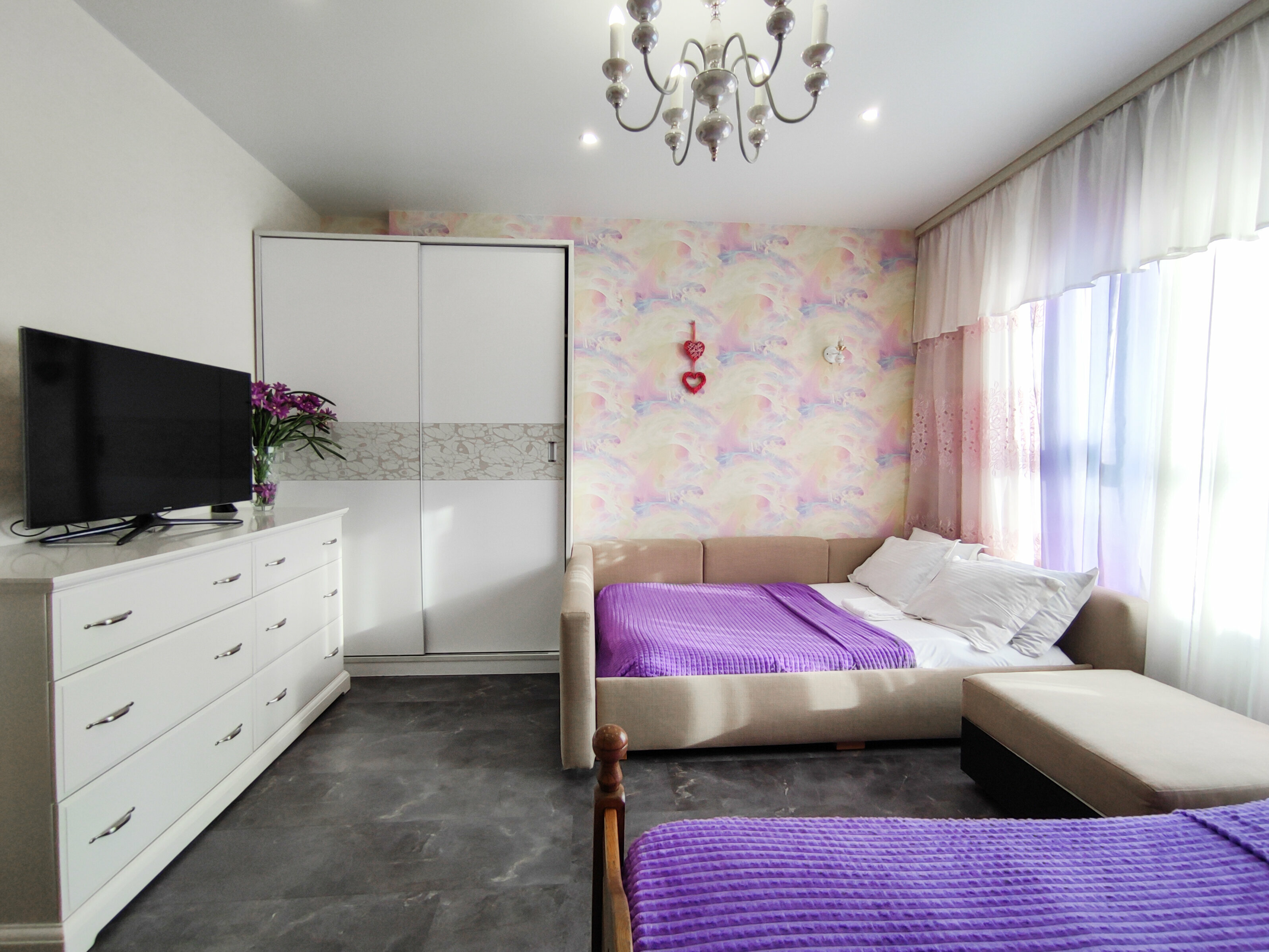 Апартаменты с 2 спальнями и террасой