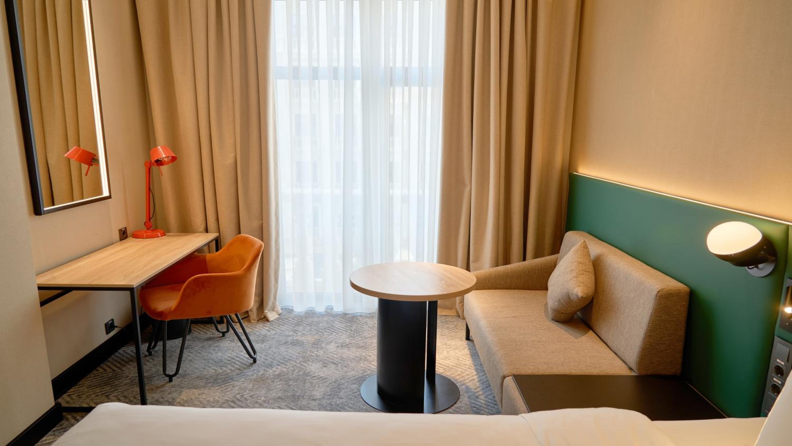 Standard Double Room with Two Double Beds and Courtyard View