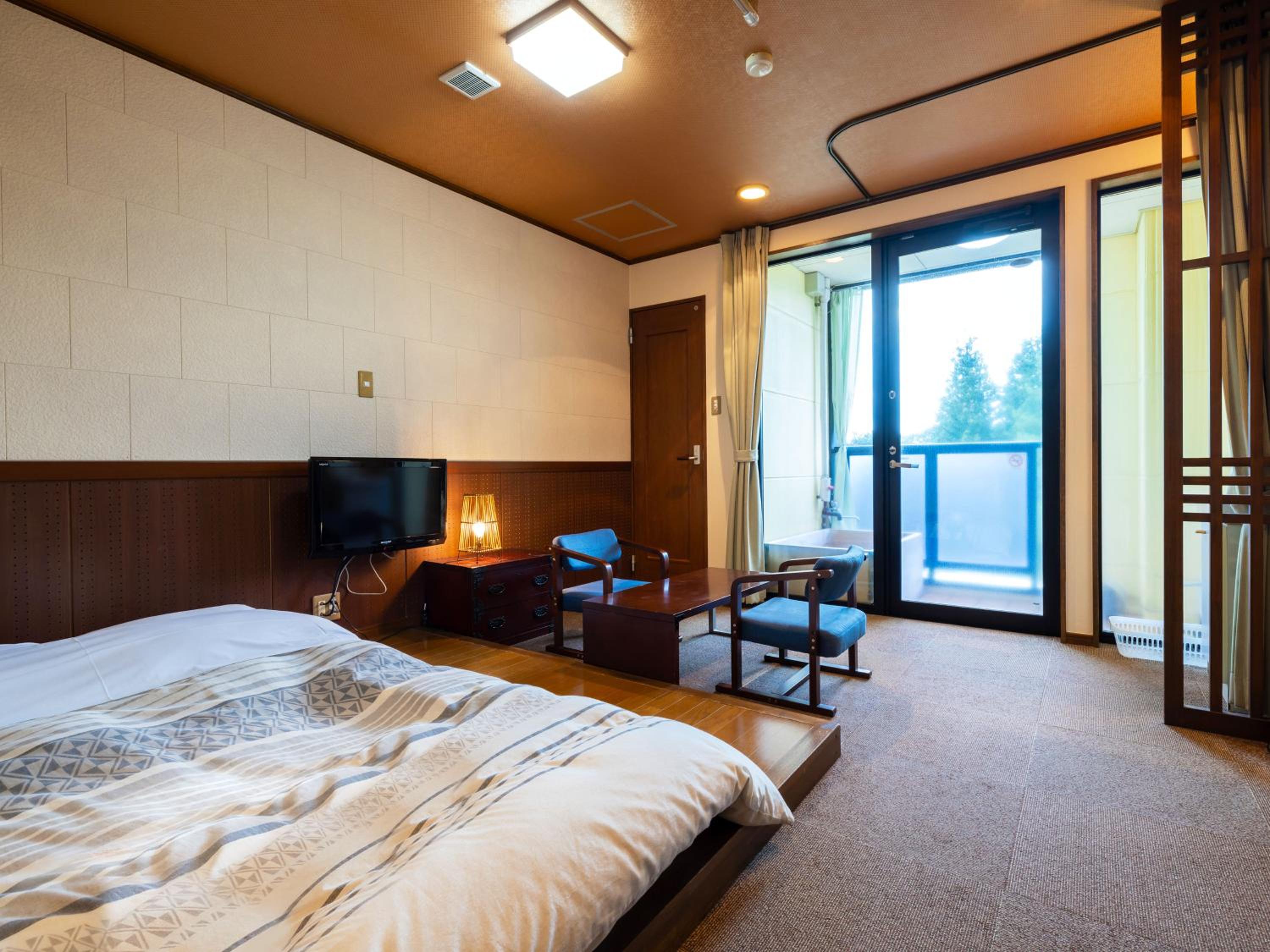 Double with 1 Futon, Open Air Bath - Nonsmoking
