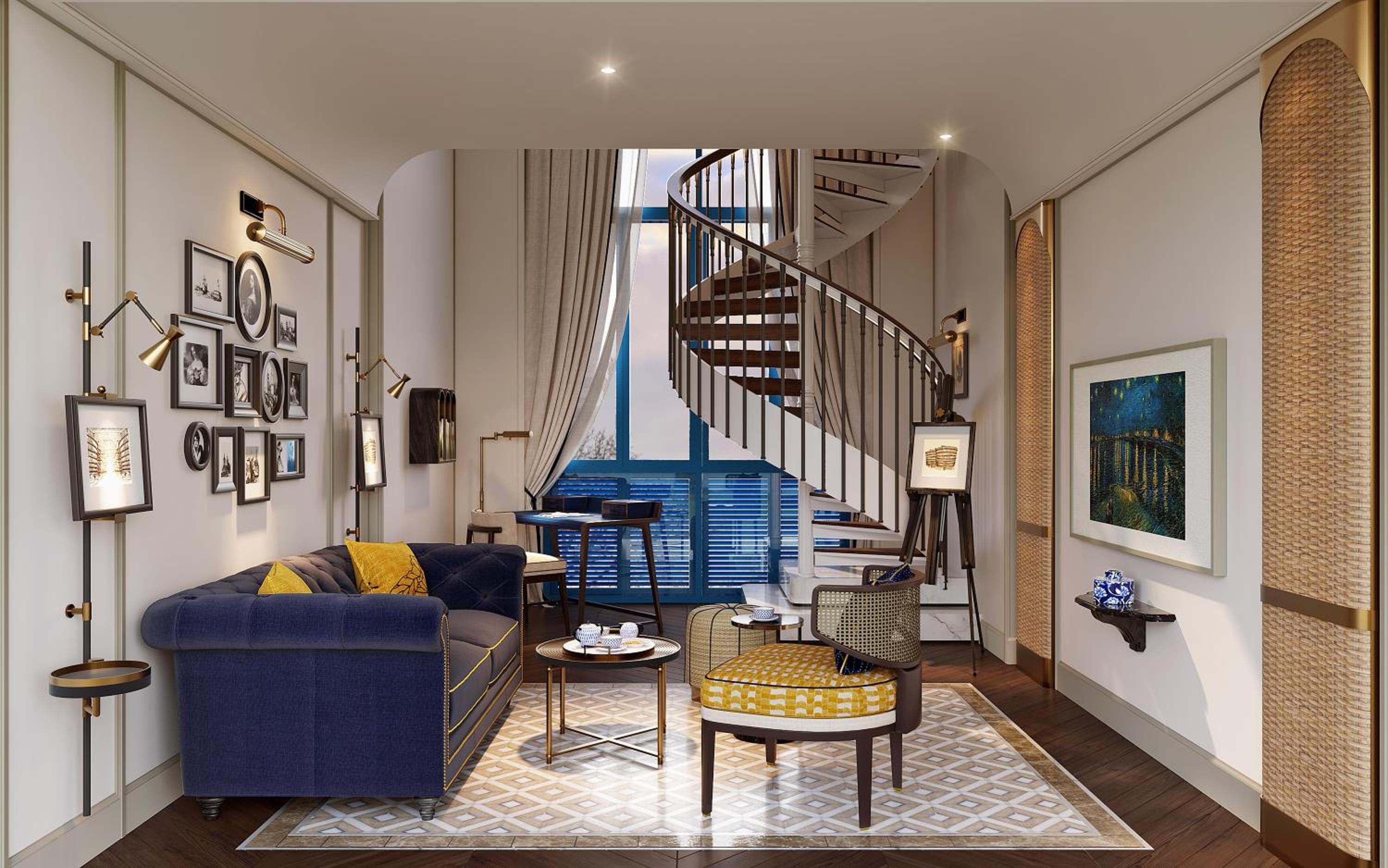 King Sorrento Duplex Suite with Ocean View