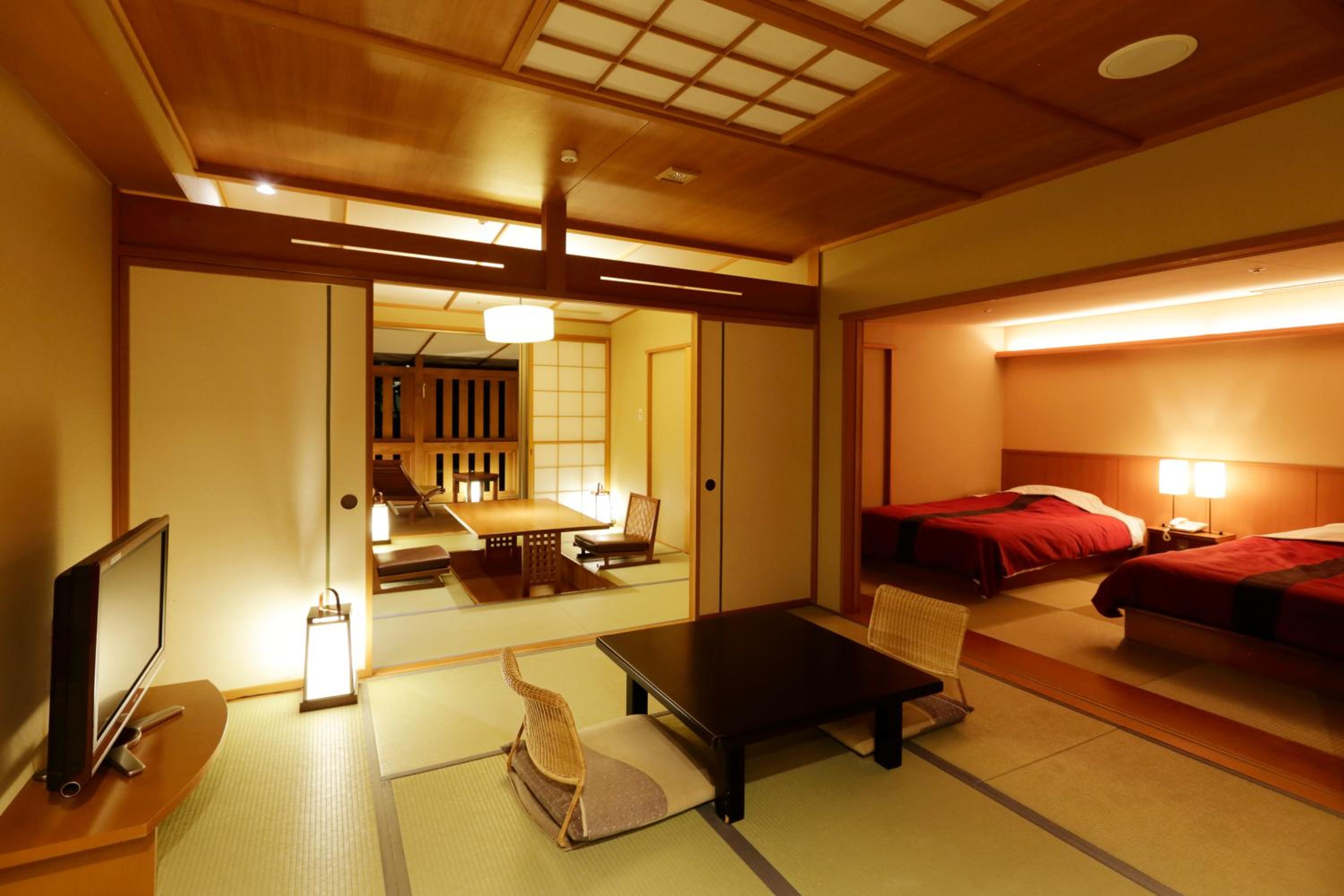 Japanese and Western style room with open-air-bath type C - Non-smoking