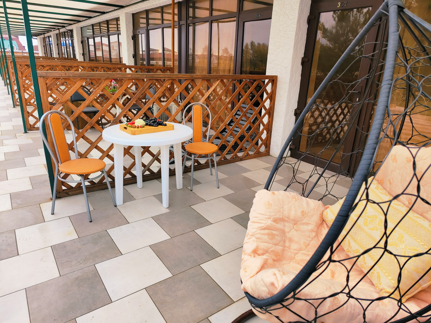 Двухместный комфорт с общей террасой