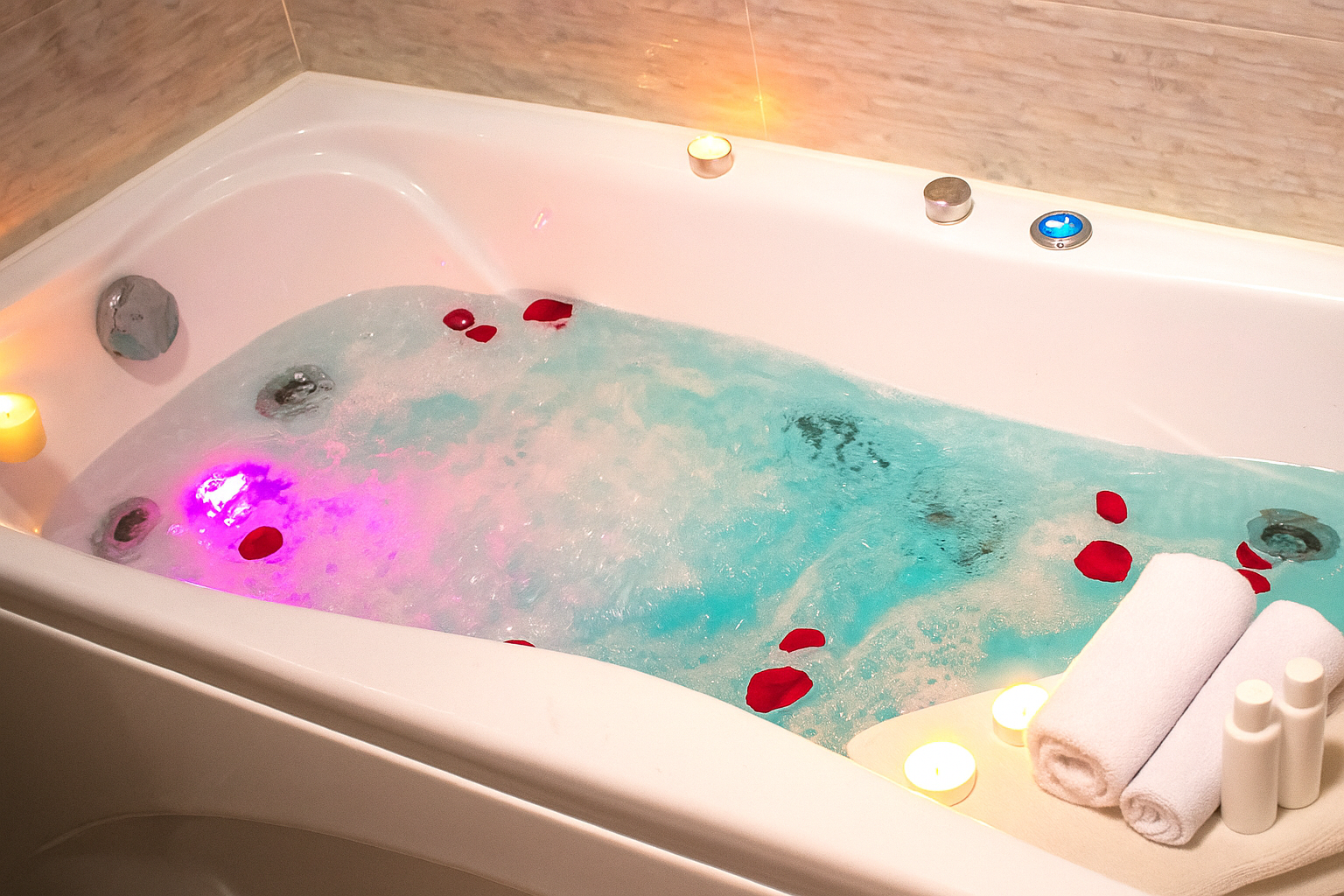 Апарт.Делюкс с балконом и джакузи Кухня 50*SmartTV WiFi