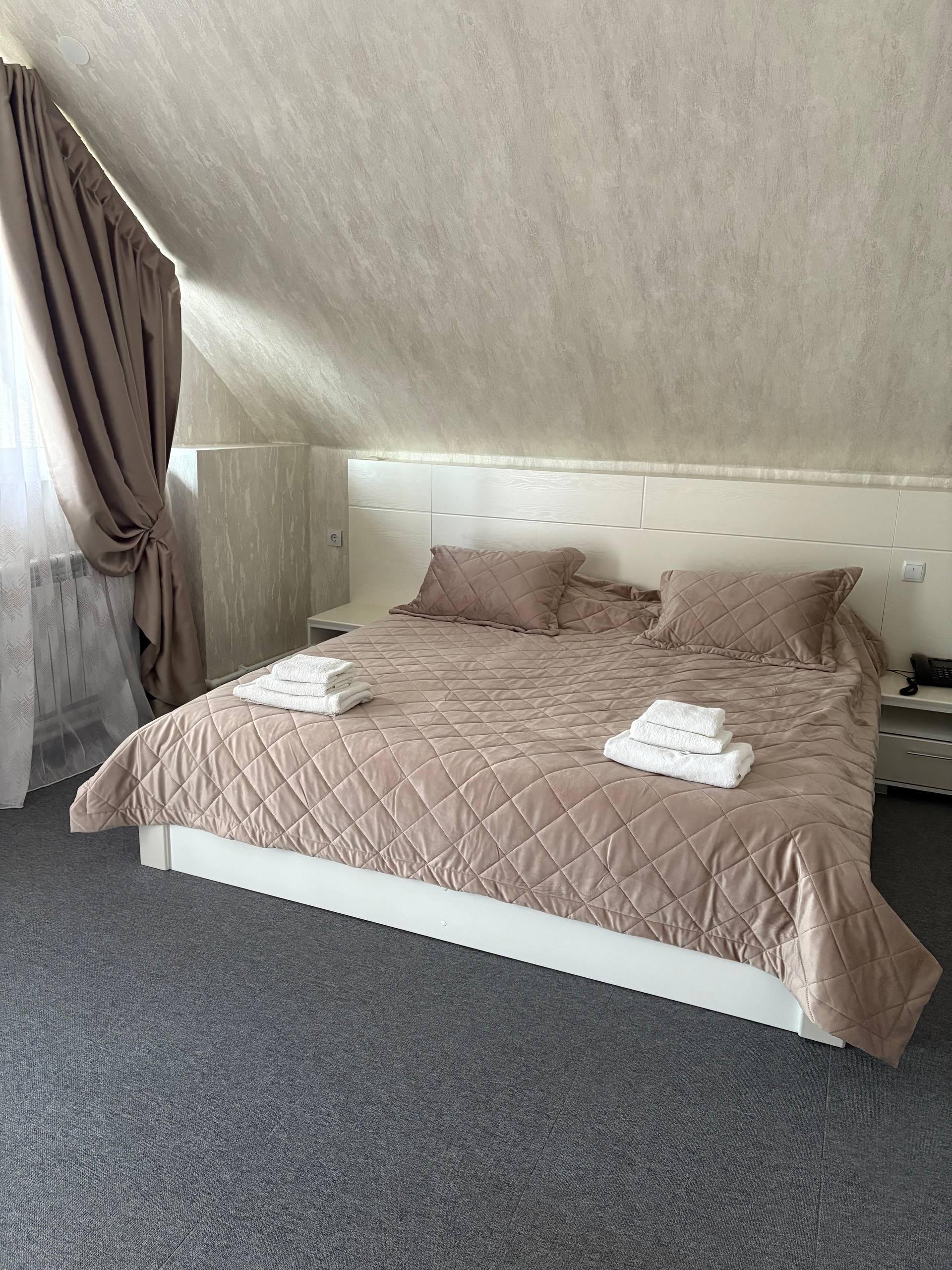 Люкс семейный с видом на сад и Волгу