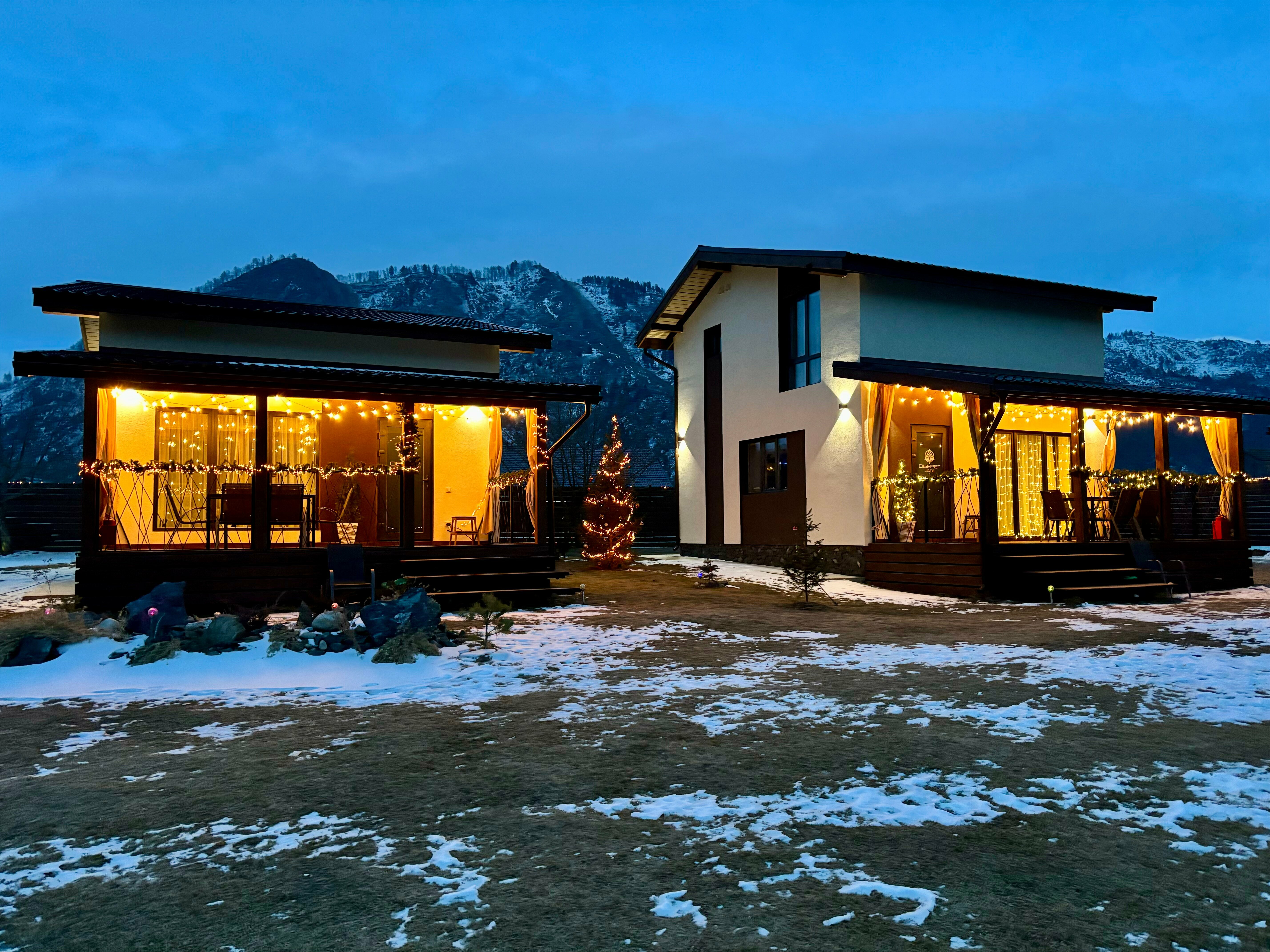 Шале с видом на горы