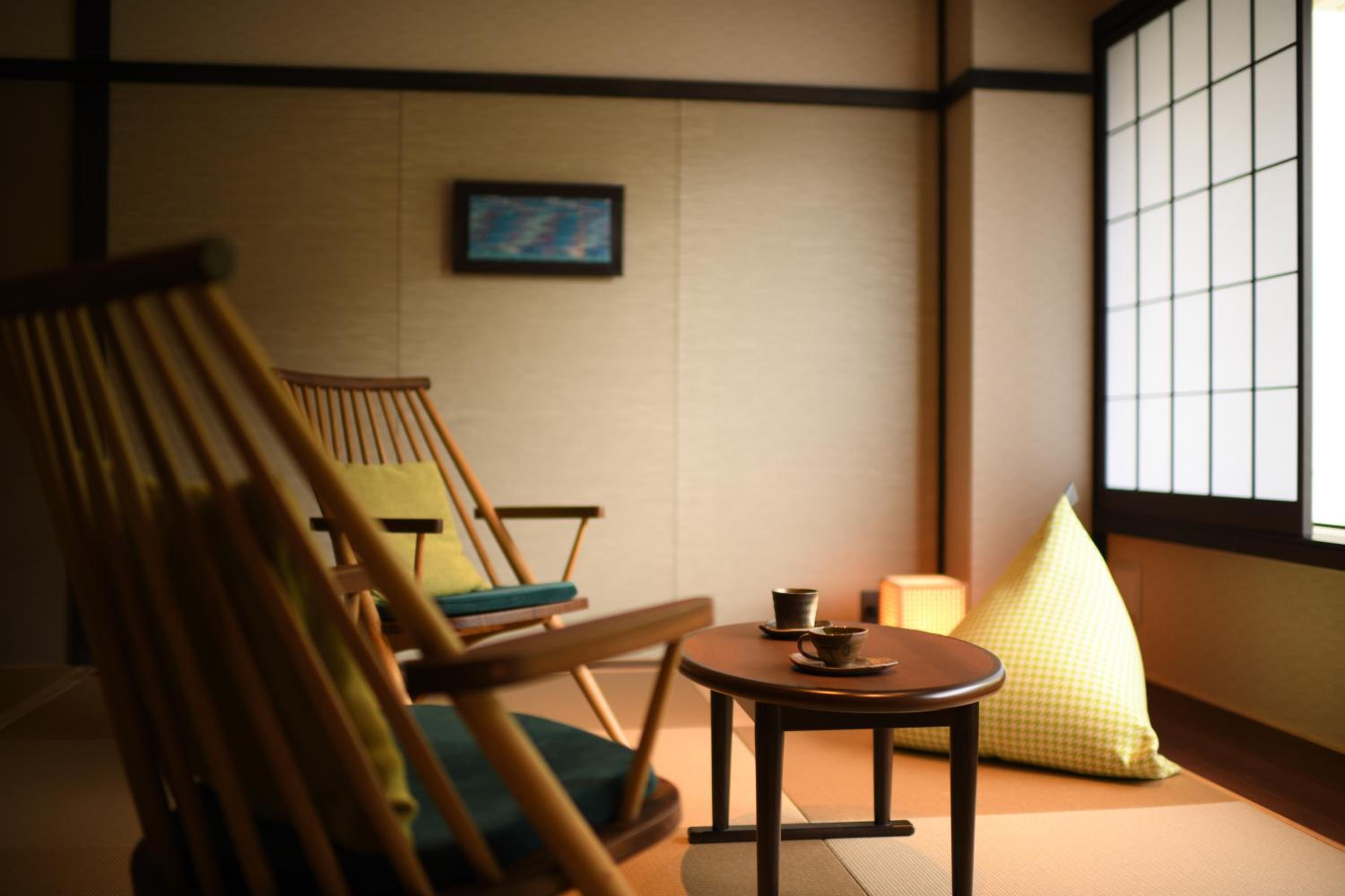 Japaense-Style Twin Room with Mountain View