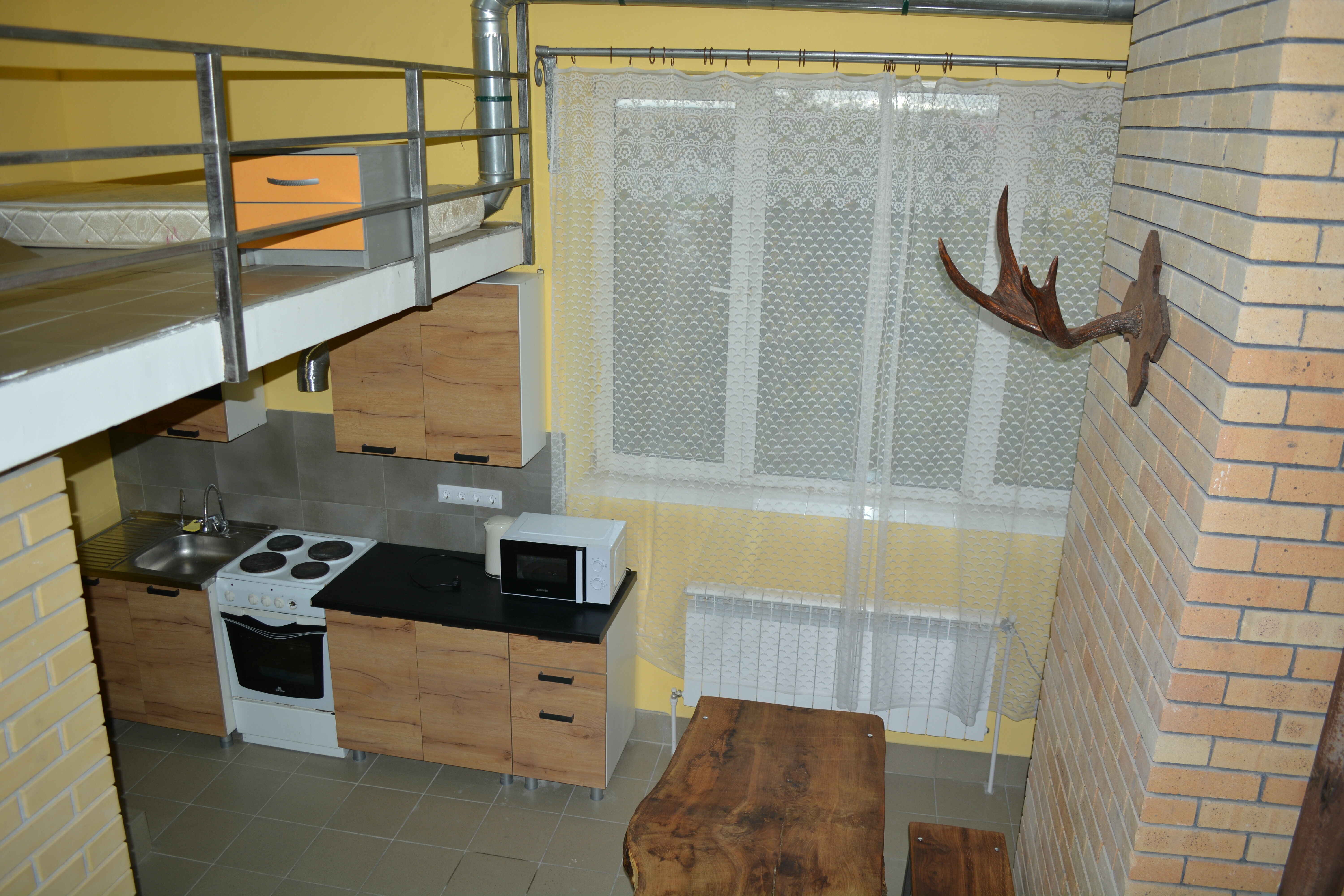 Duplex (двухуровневый) с камином и ванной