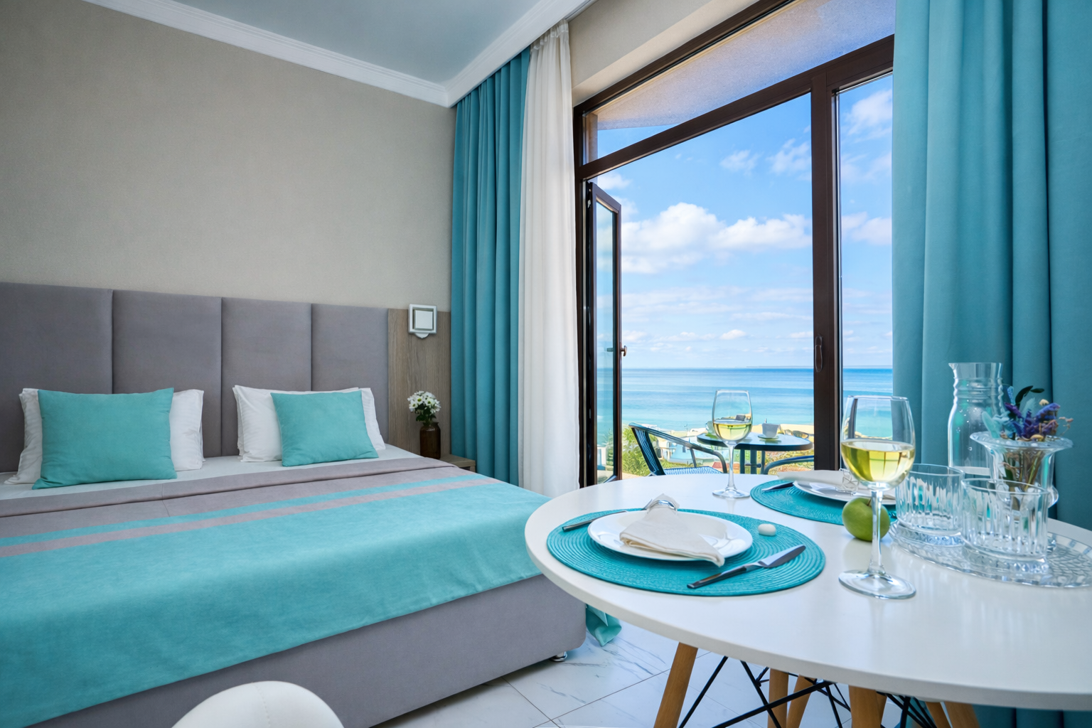 Superior с балконом и видом на море "OkoloMorya"