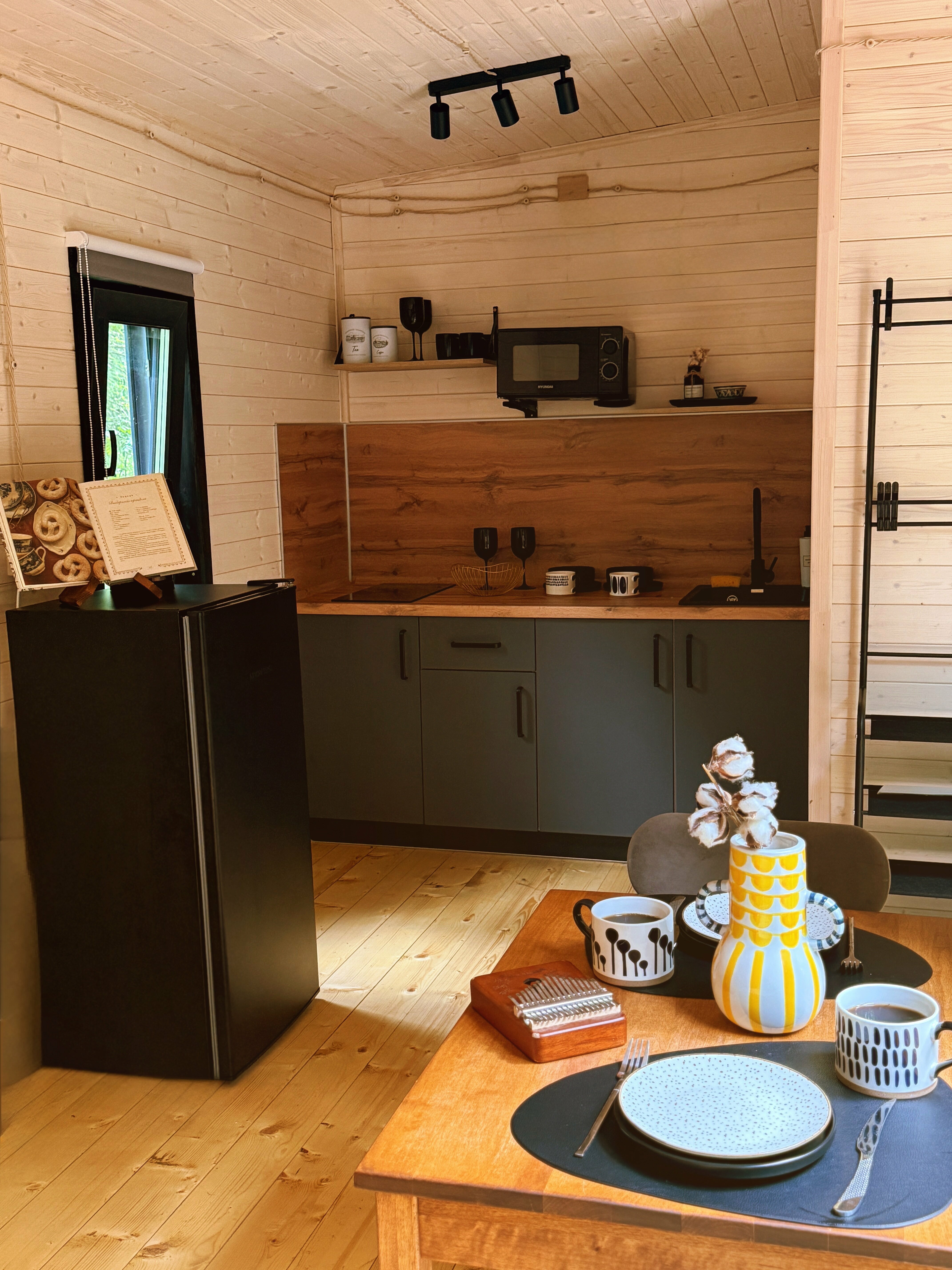 Домик на двоих с банным чаном на террасе