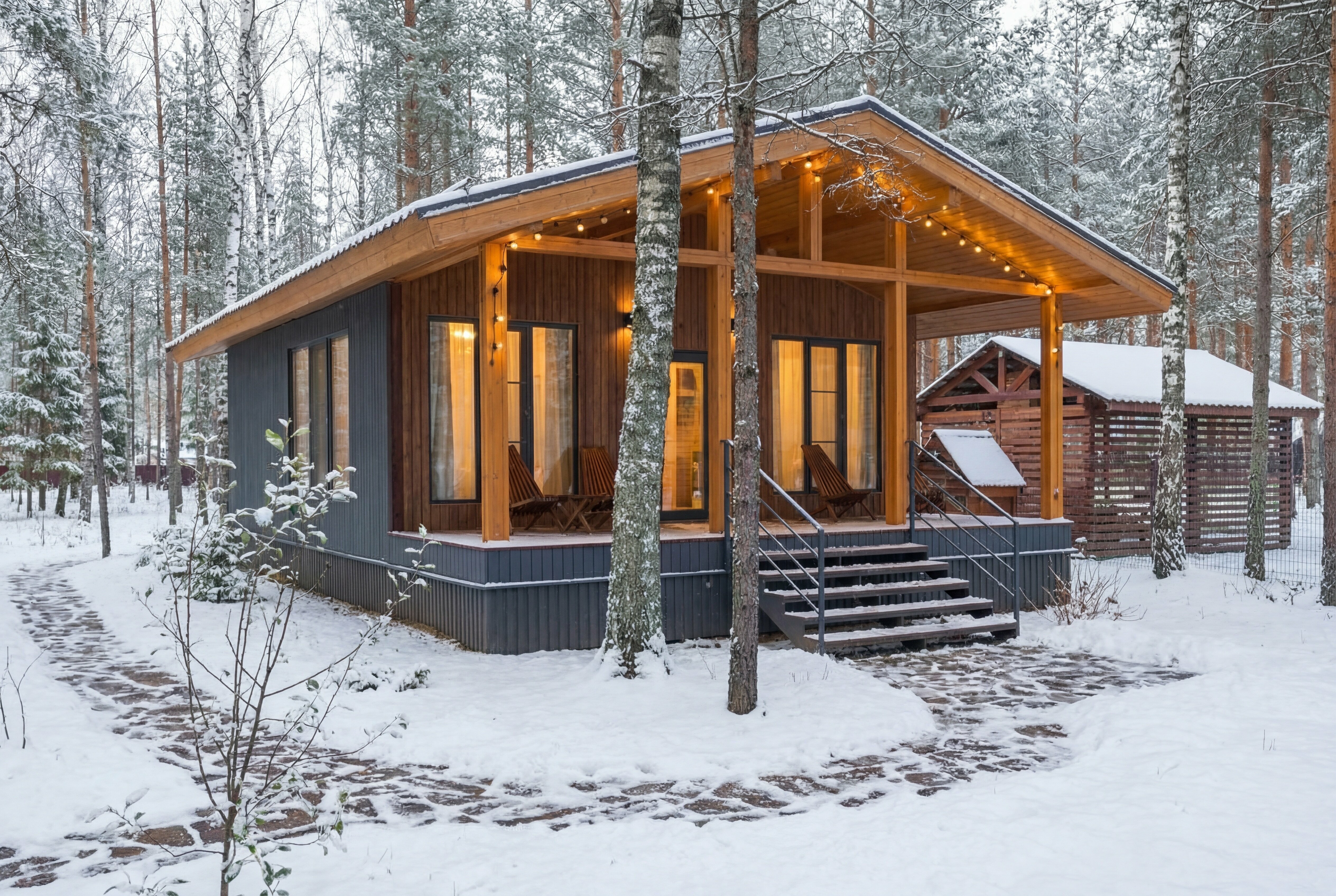 Коттедж с видом на лес