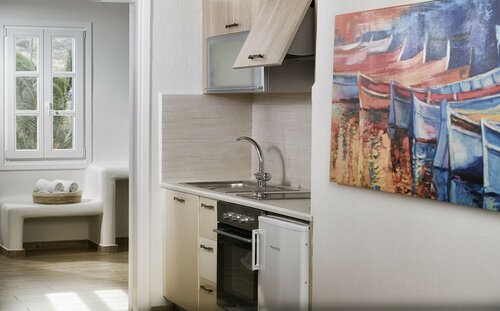 Семейный люкс, вид на море в Erato Hotel Mykonos