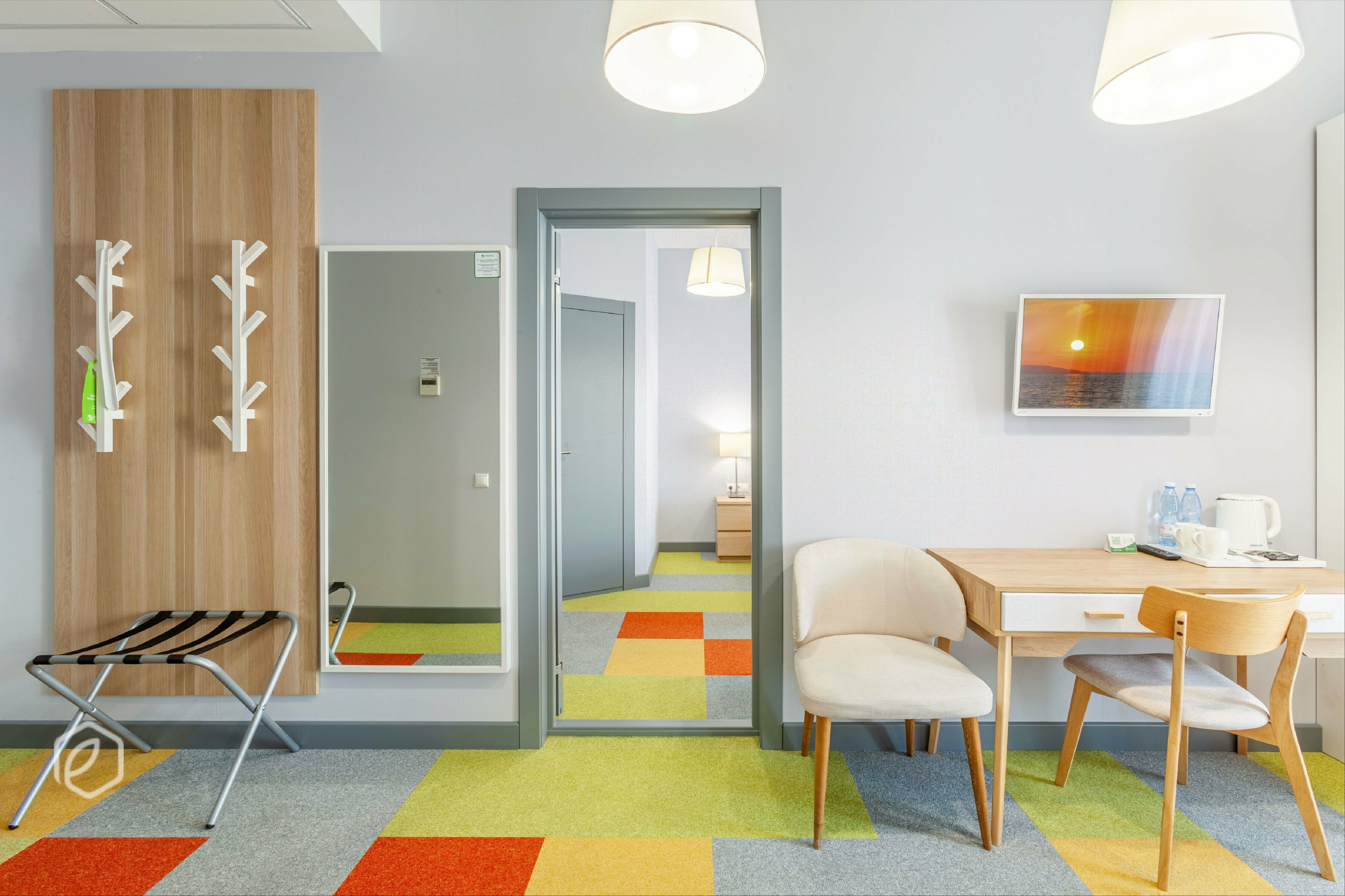 Семейный двухкомнатный 2 кровати