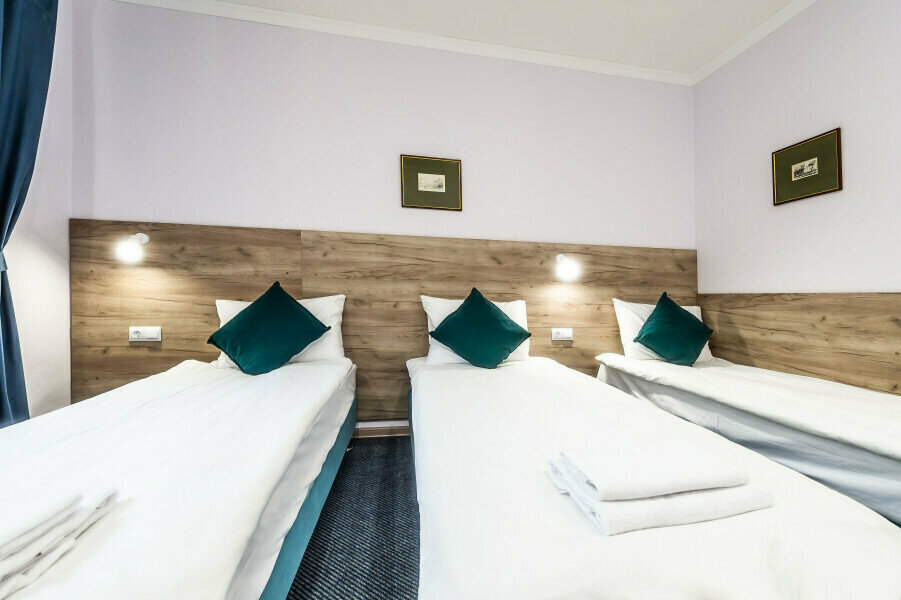 Семейная трехместная комната с собственной ванной комнатой