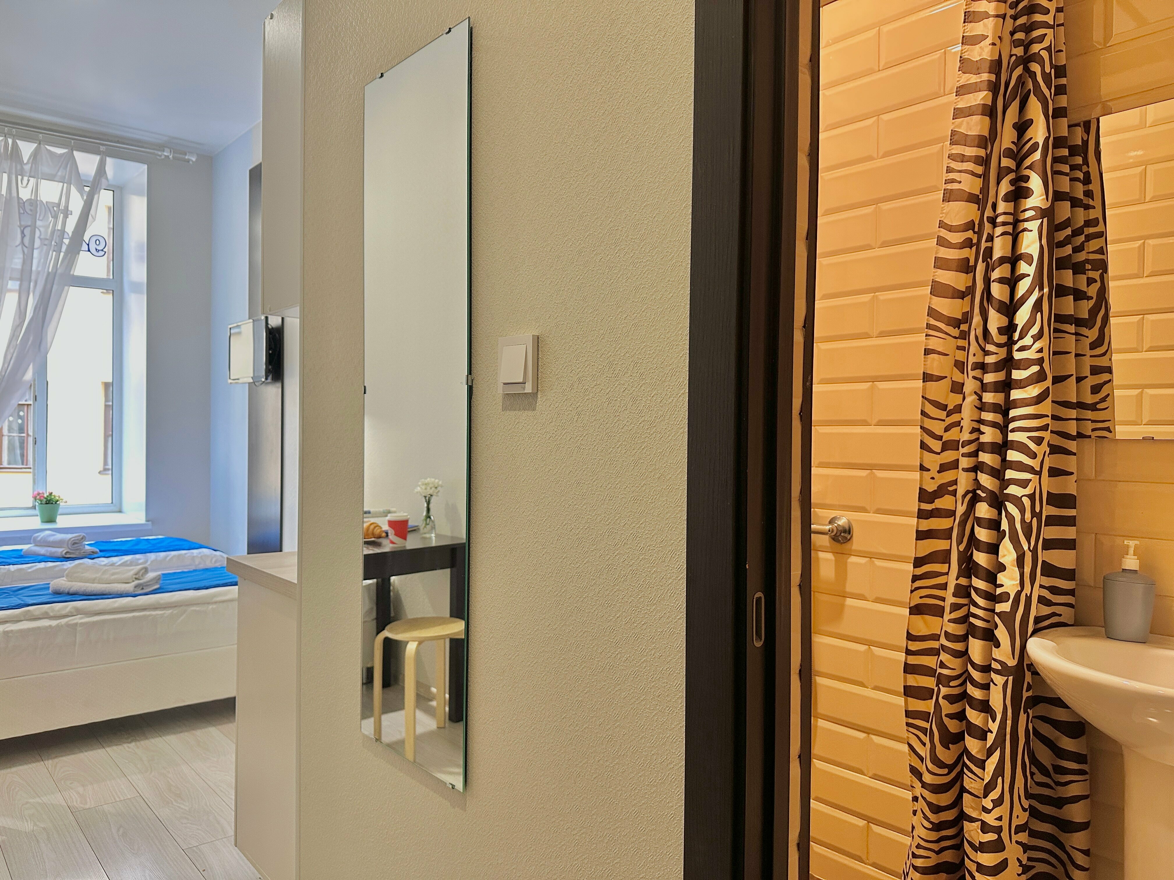 Студия с двумя раздельными кроватями