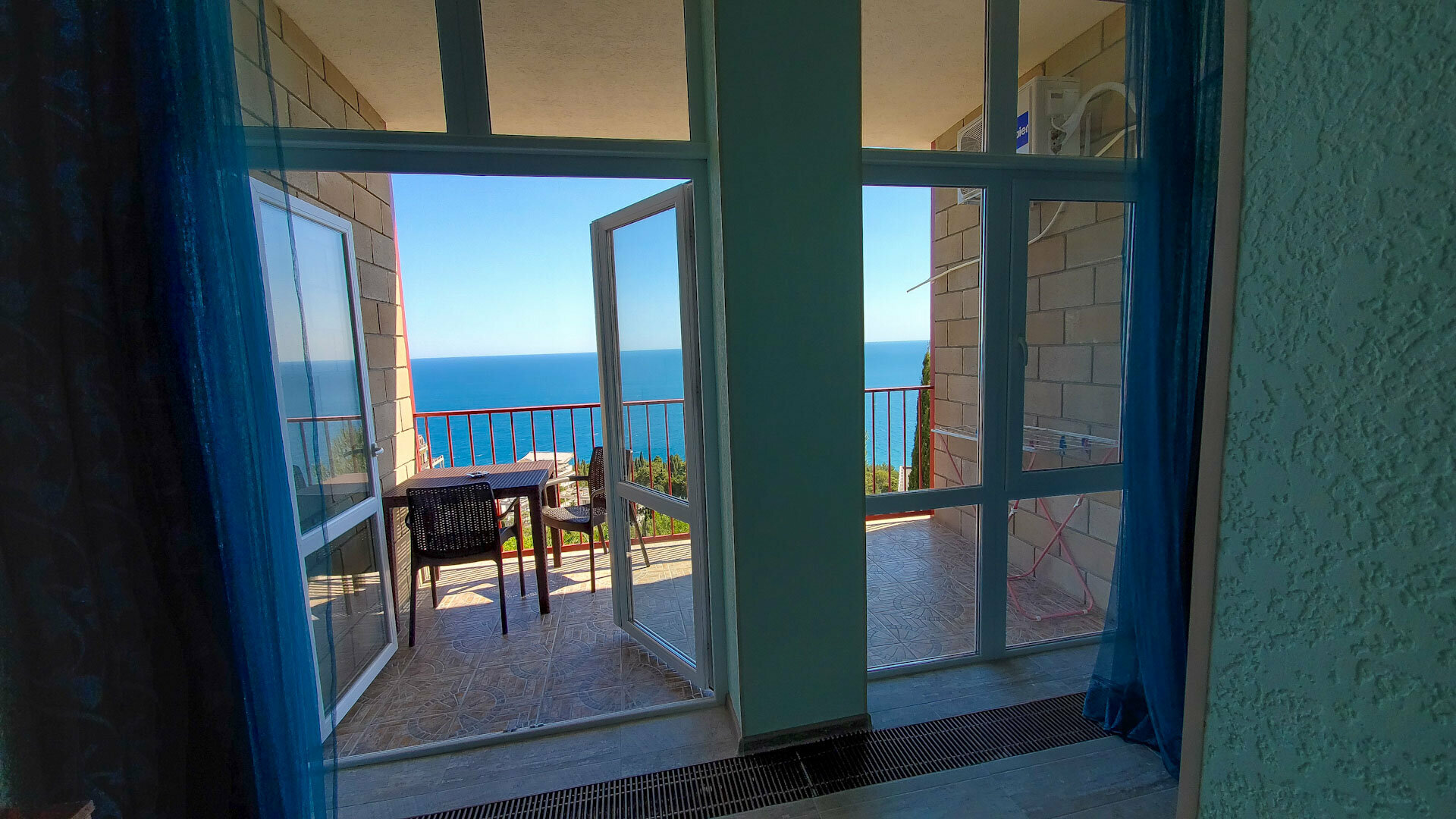 Двухместный номер Делюкс с 1 кроватью и балконом, вид на море