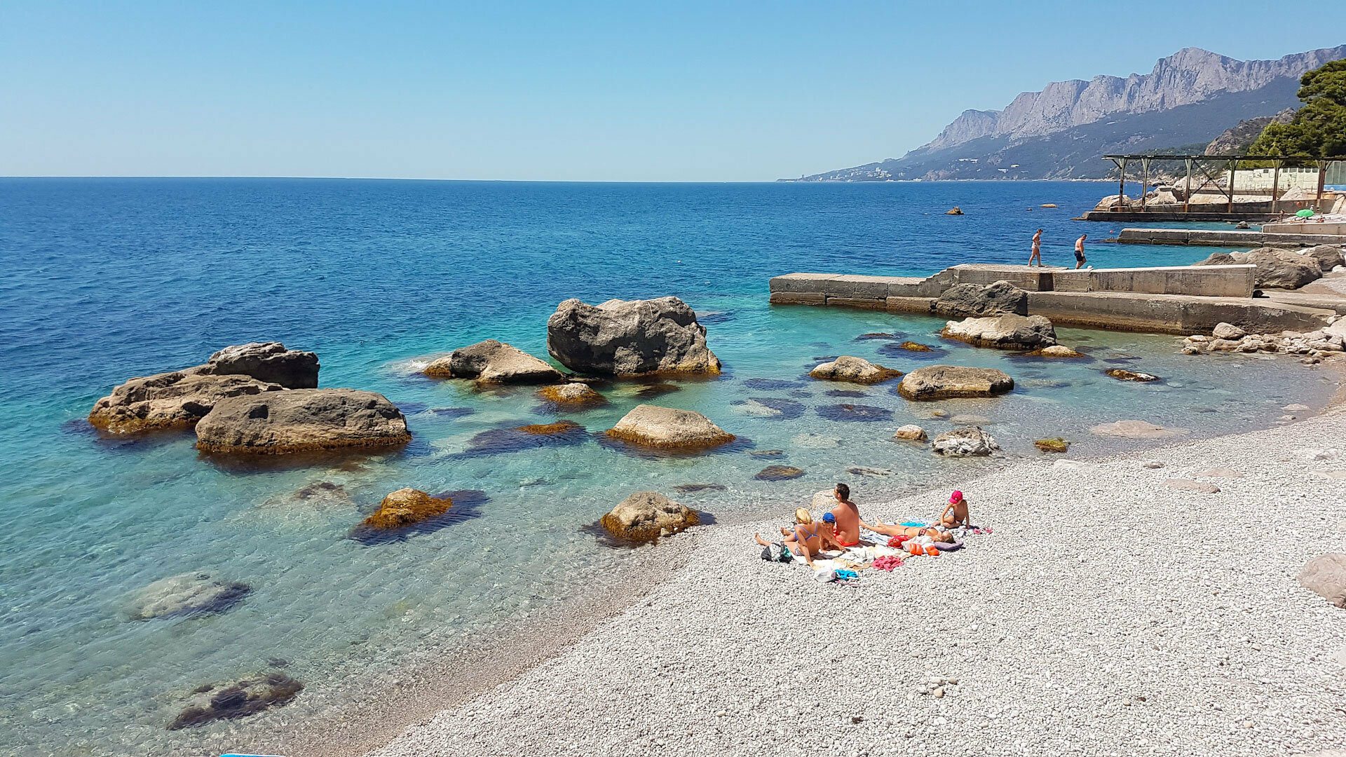 Двухместный номер с 1 кроватью или 2 отдельными кроватями, вид на море