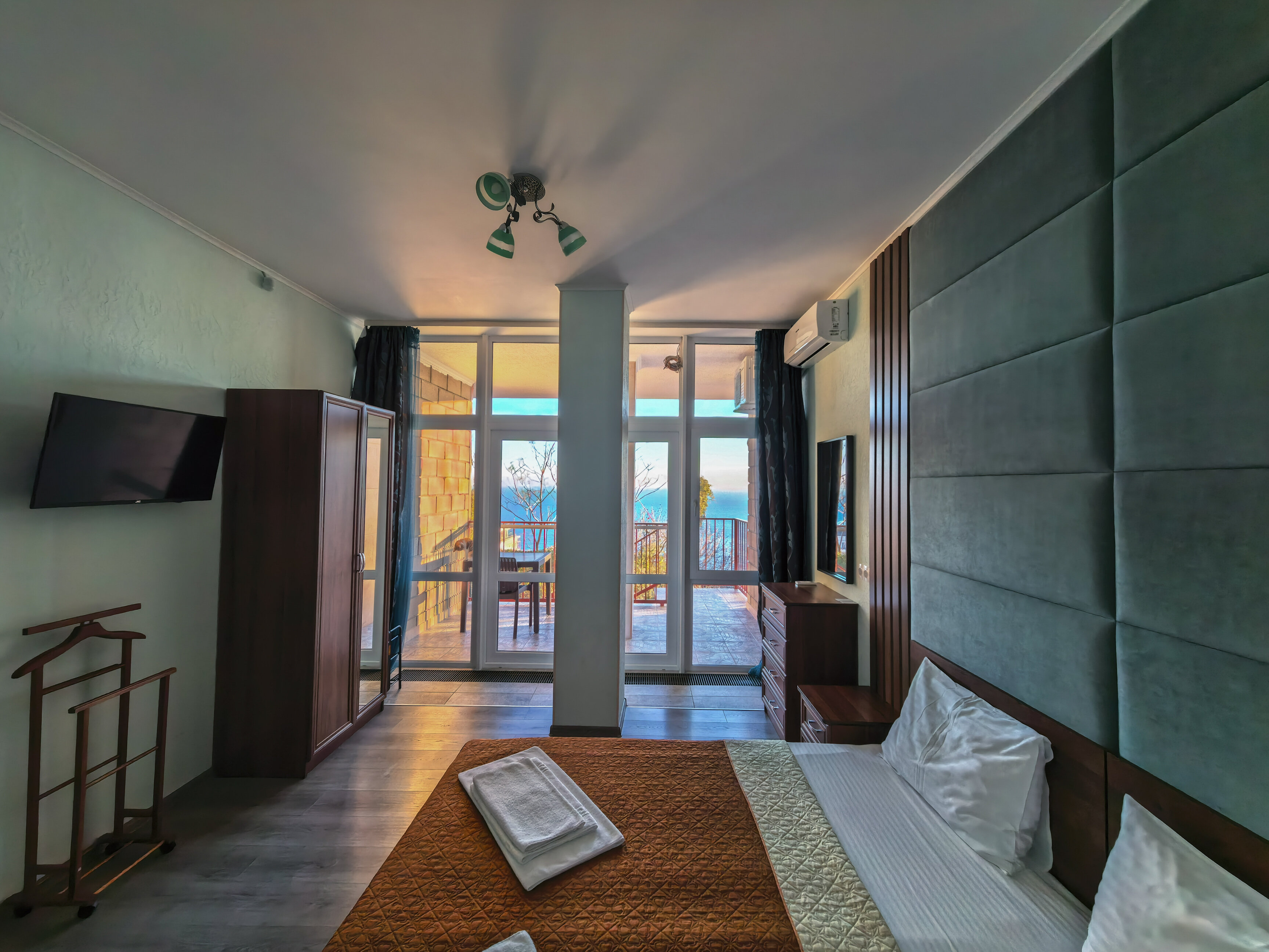 Двухместный номер с 1 кроватью или 2 отдельными кроватями, вид на море