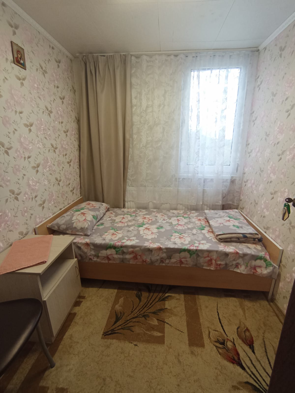 одноместный номер, санузел на этаже