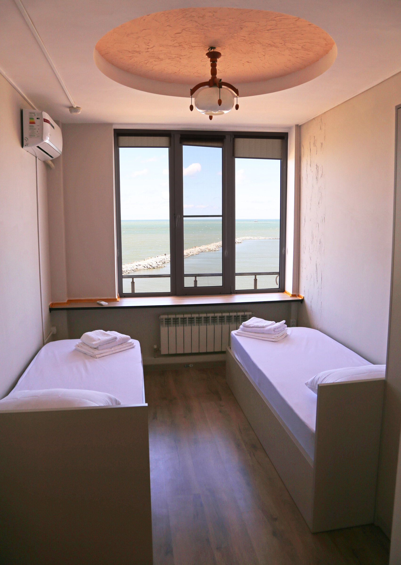 Двухместный номер с 2 отдельными кроватями, вид на море