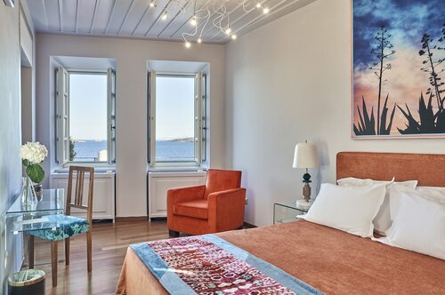 Deluxe Double Room with Sea view в Villa Selena