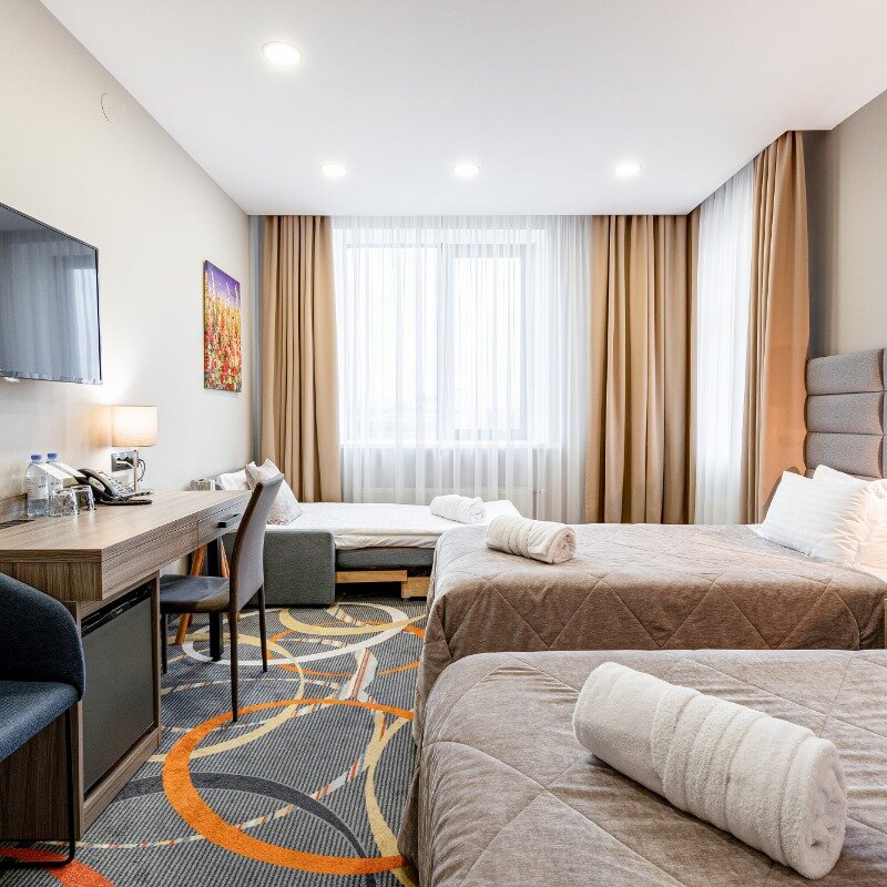 Твин комфорт+ (улучшенный номер с 2 раздельными кроватями)