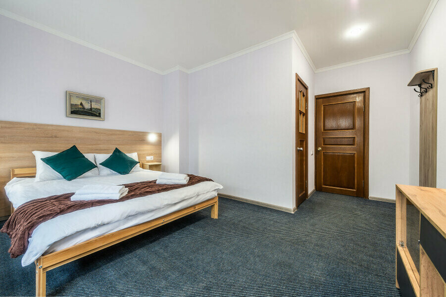 Двухместная комната "Комфорт" с 1 двуспальной кроватью и с собственной ванной комнатой