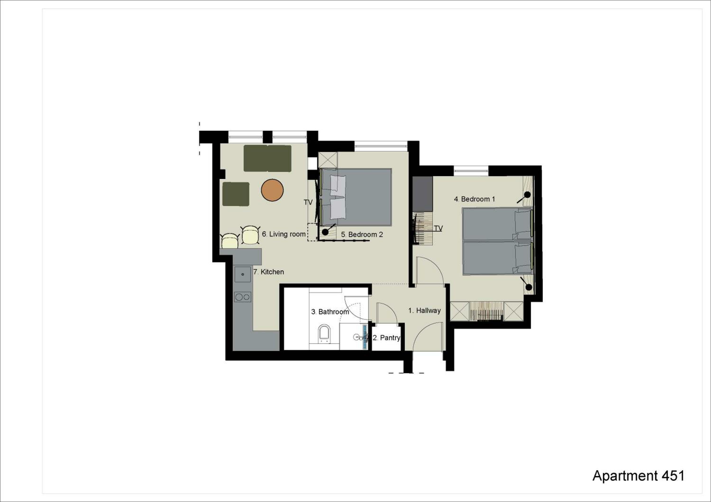 APP451 Two-Bedroom Apartment
